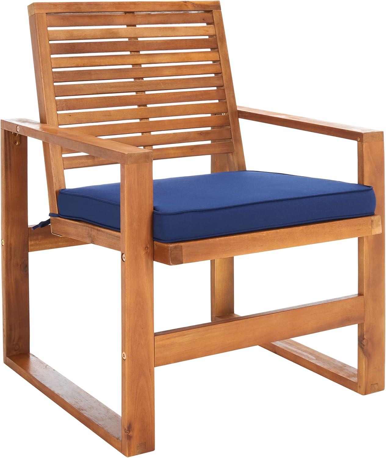 Ozark 4 Piece Set - Indoor/Outdoor - FOX6007 - Natural/Navy - Safavieh