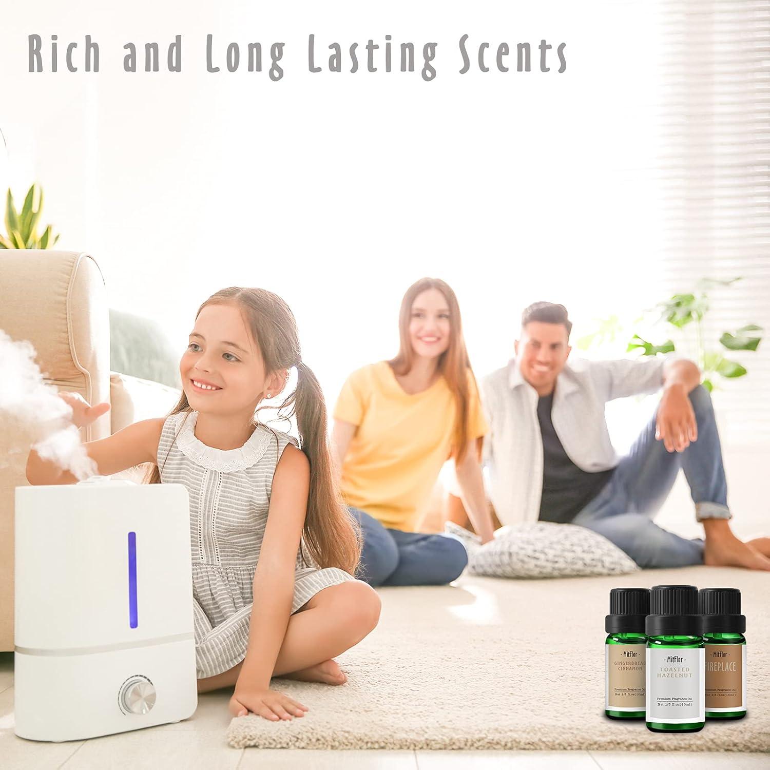 MitFlor Winter Essential Oil Gift Set - 6 Holiday Scents for Home Diffusers, Candle & Soap Making