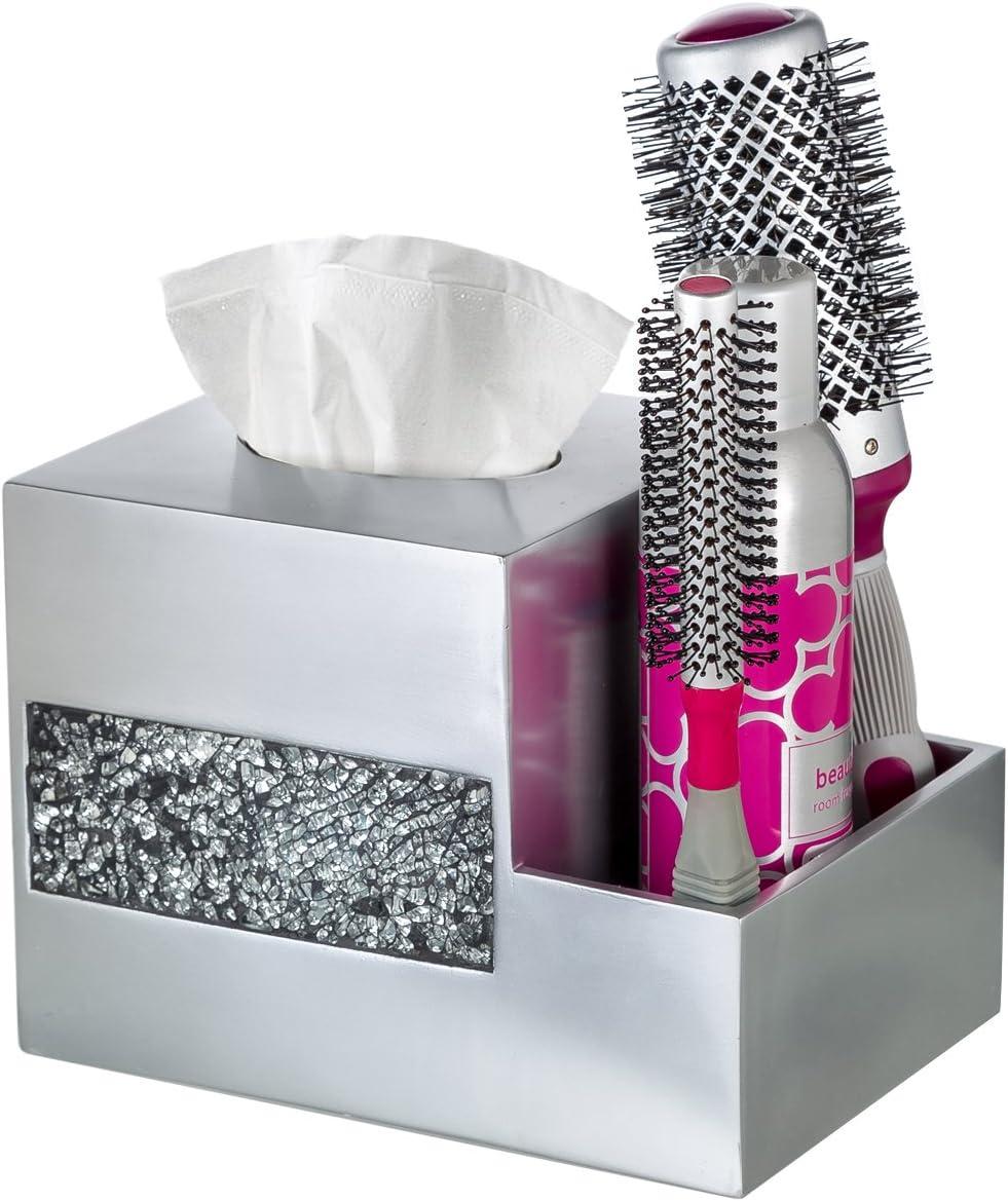 Creative Scents Brushed Nickel Tissue Box Cover