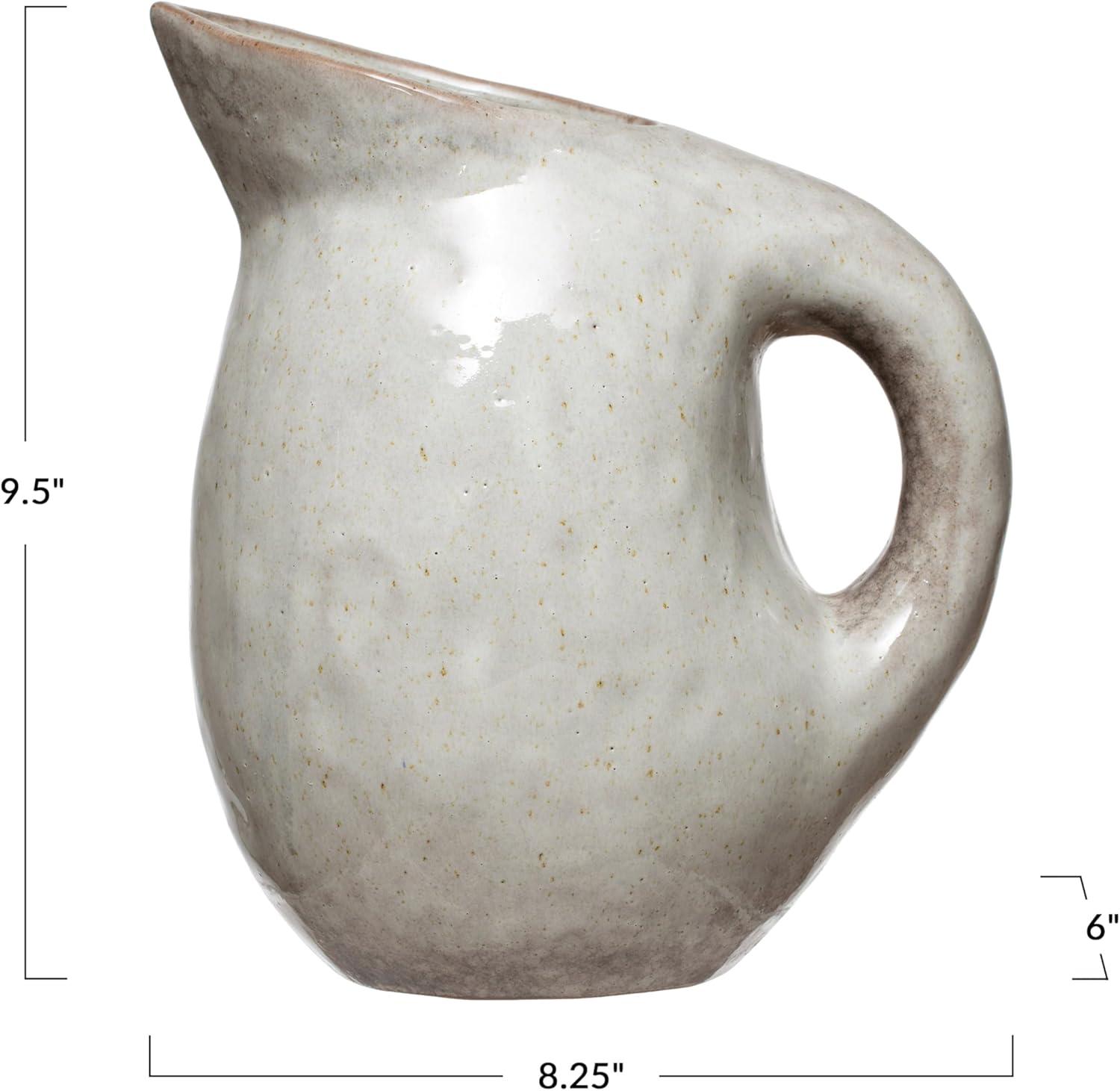 Bloomingville Neutral Reactive Glaze Stoneware Pitcher