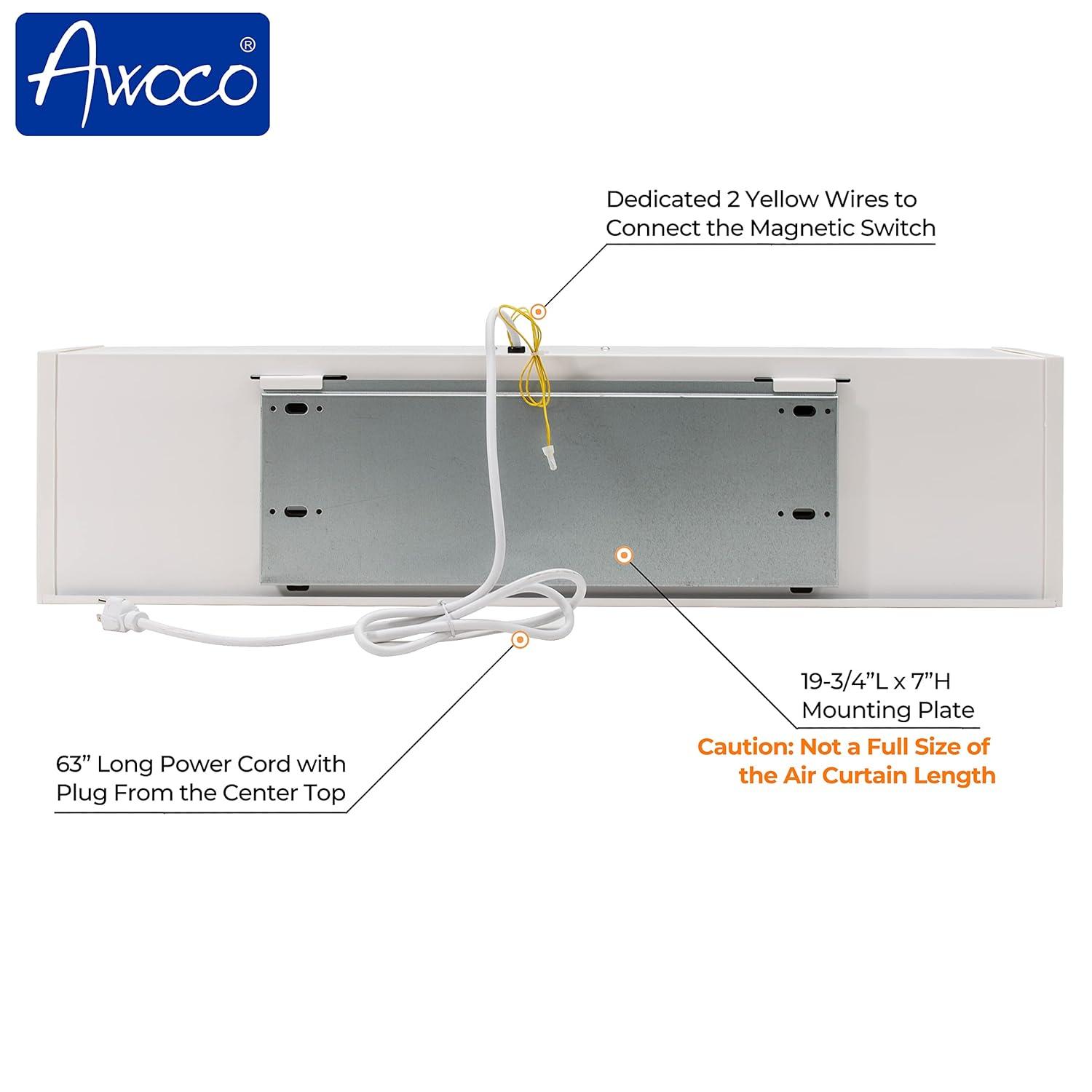 Awoco Awoco 48" Slimline Air Curtain Fan