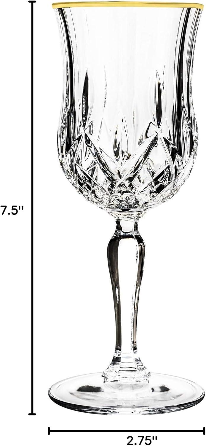 Opera 8oz. Crystal Wine Glass Set (Set of 4)