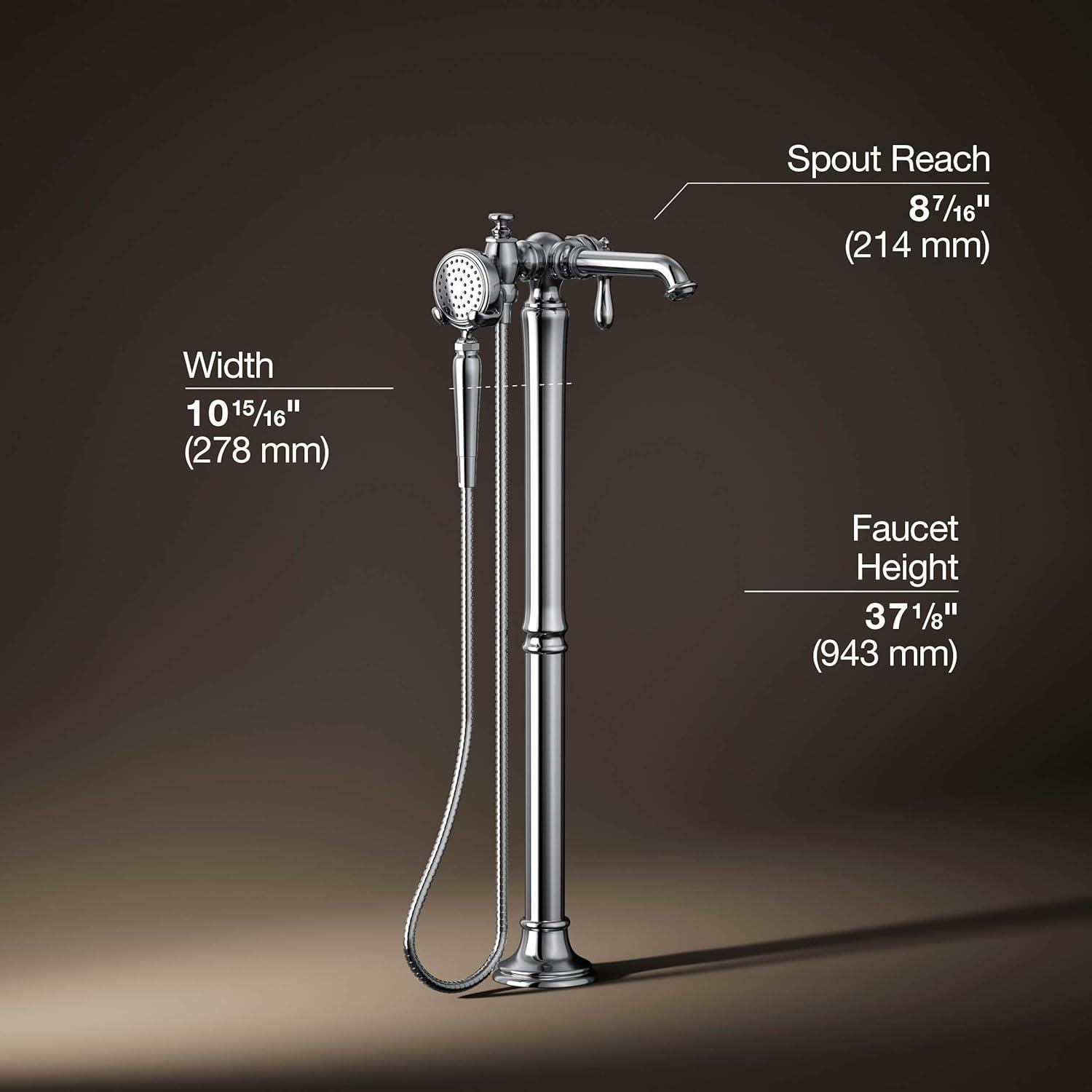 Artifacts® Single Handle Floor Mounted Clawfoot Tub Faucet