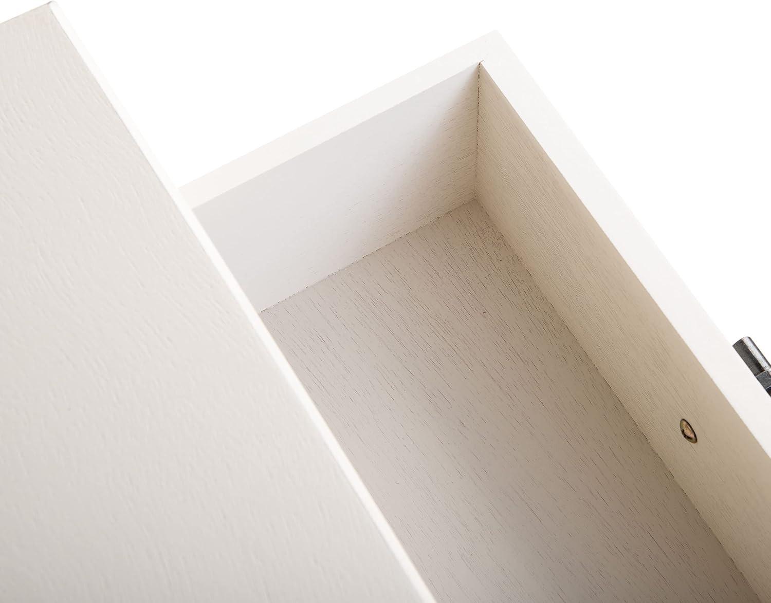 Peyton 1 Drawer Accent Table - Distressed White - Safavieh