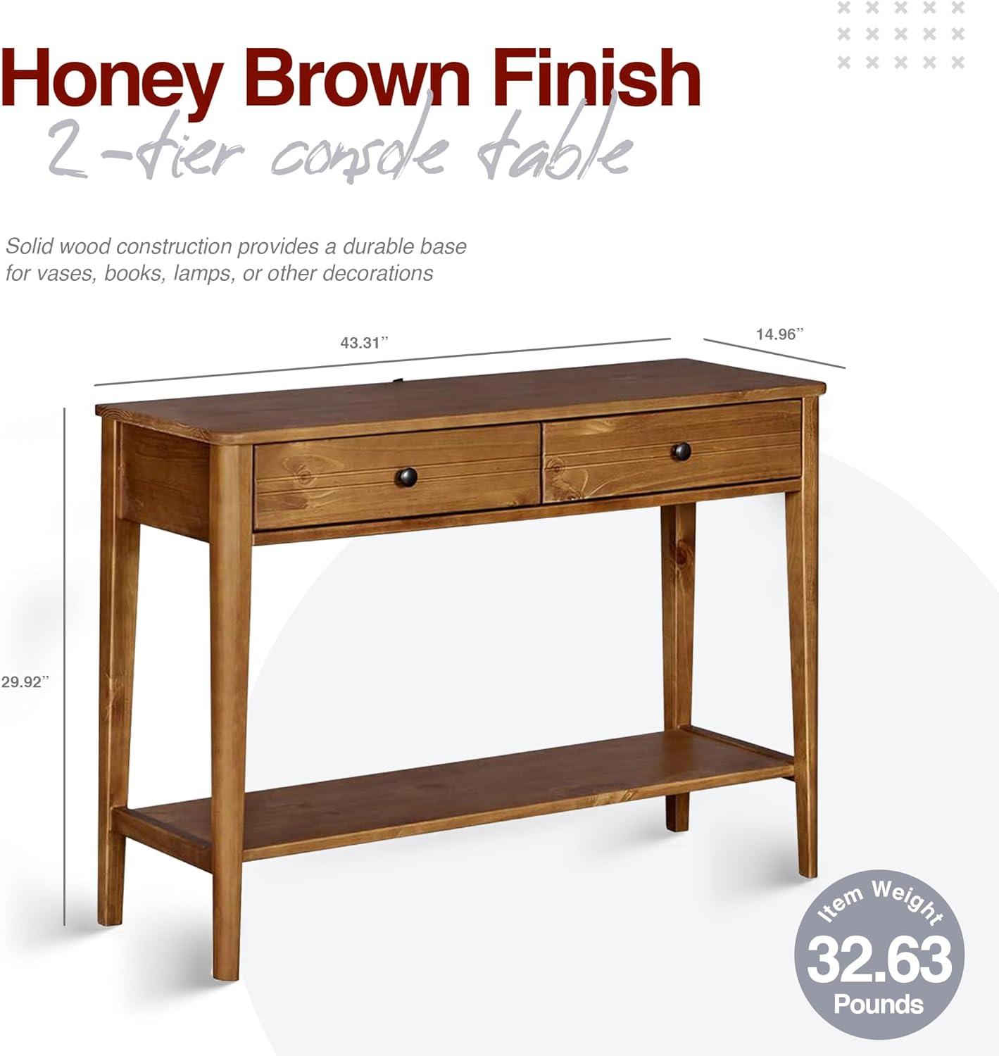 Solid Wood 2 - Drawer End Table