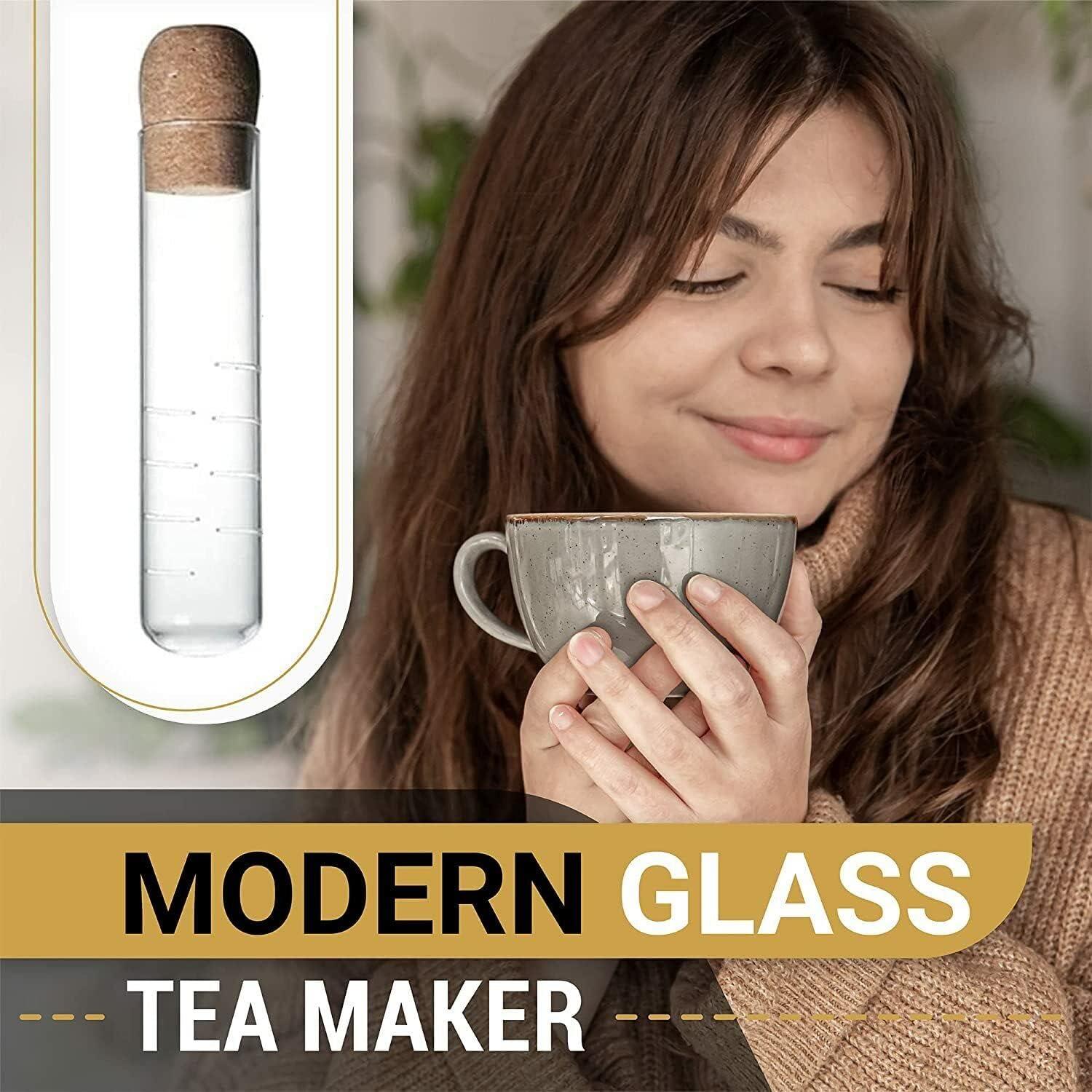 Glass Tea Infuser - Clear And Modern For All Type Of Tea Infusers For Loose Tea & Tea Flower, Tea Diffusers For Loose Tea