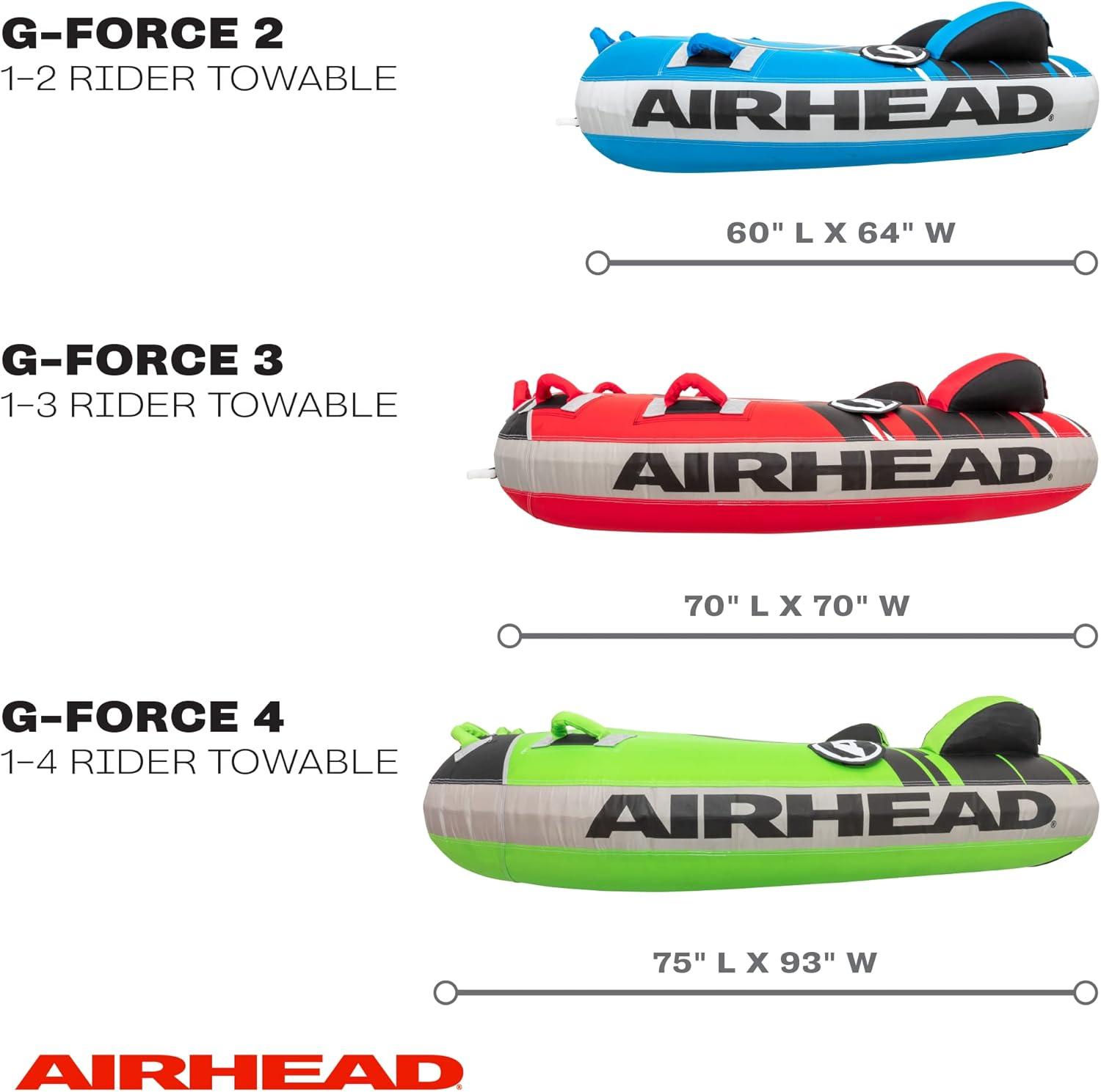 Airhead G-Force 2-Rider Towable Tube for Boating