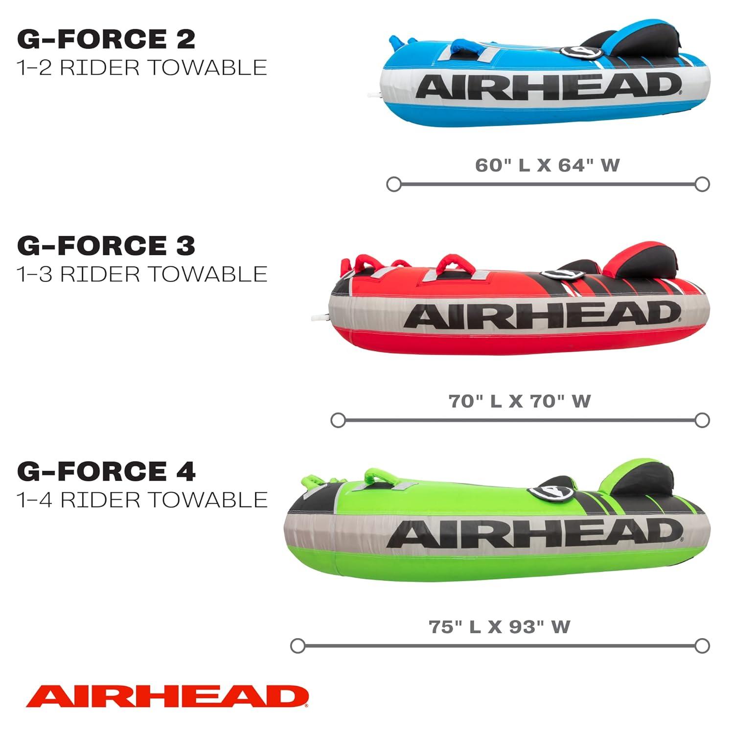 Airhead G-Force 2-Rider Towable Tube for Boating