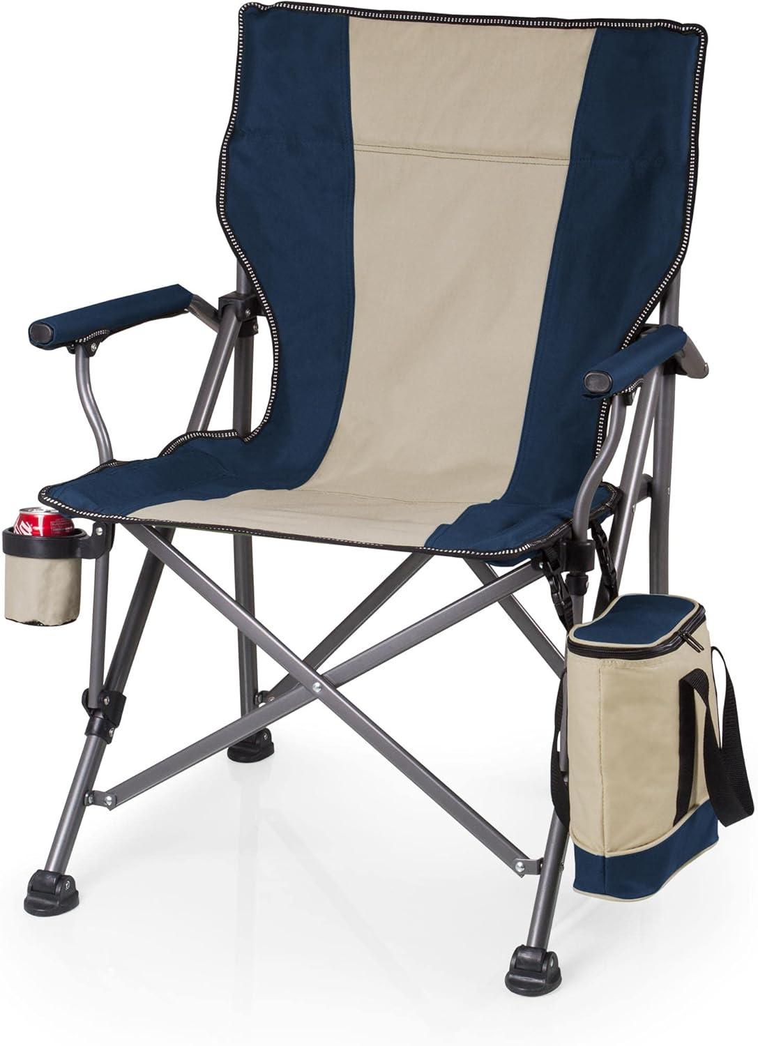 Picnic Time Outlander Camp Chair with Cooler  19.5" x 22" x 19.5/36"