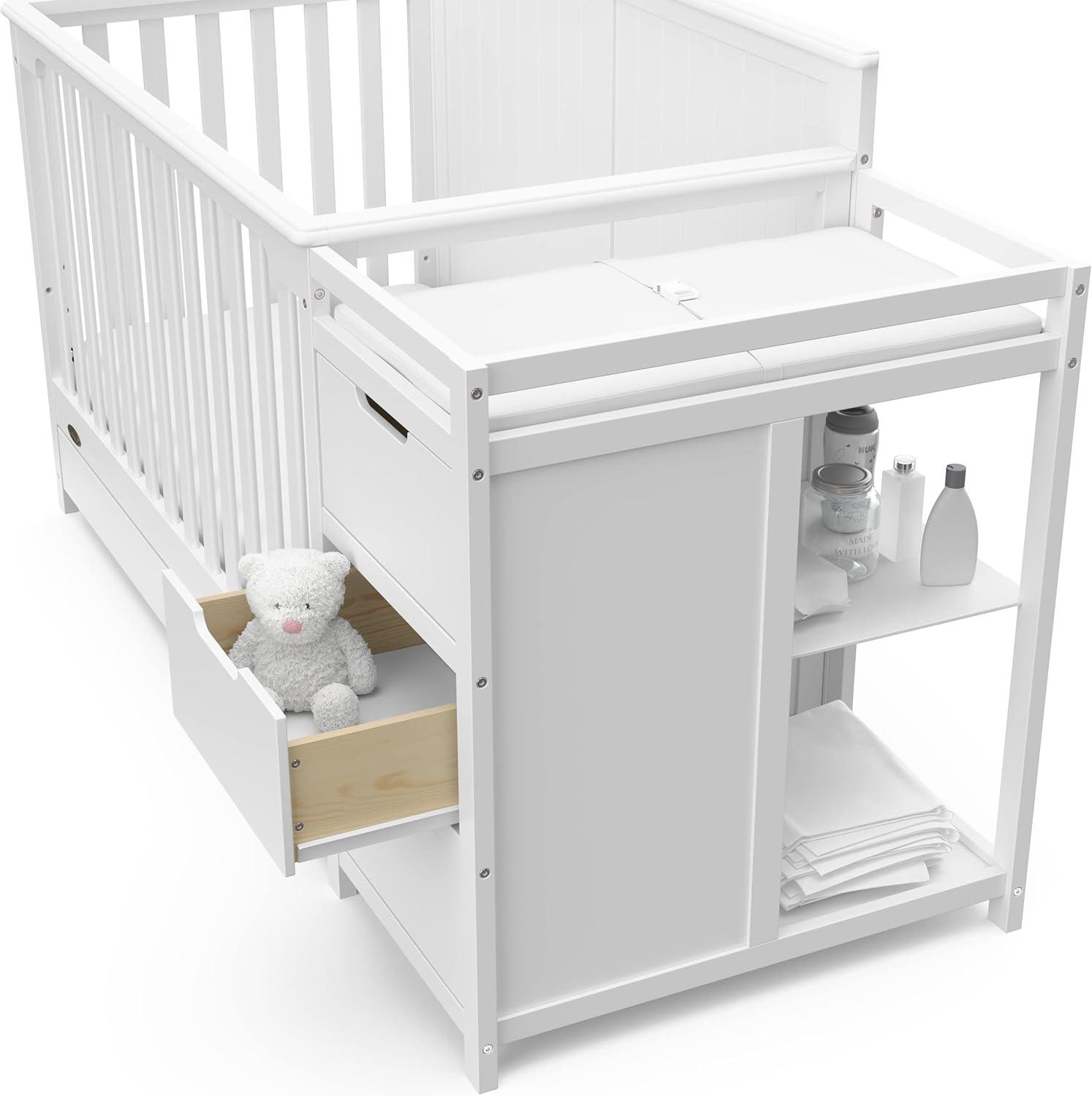 Graco Hadley 5-in-1 Convertible Crib and Changer with Drawer