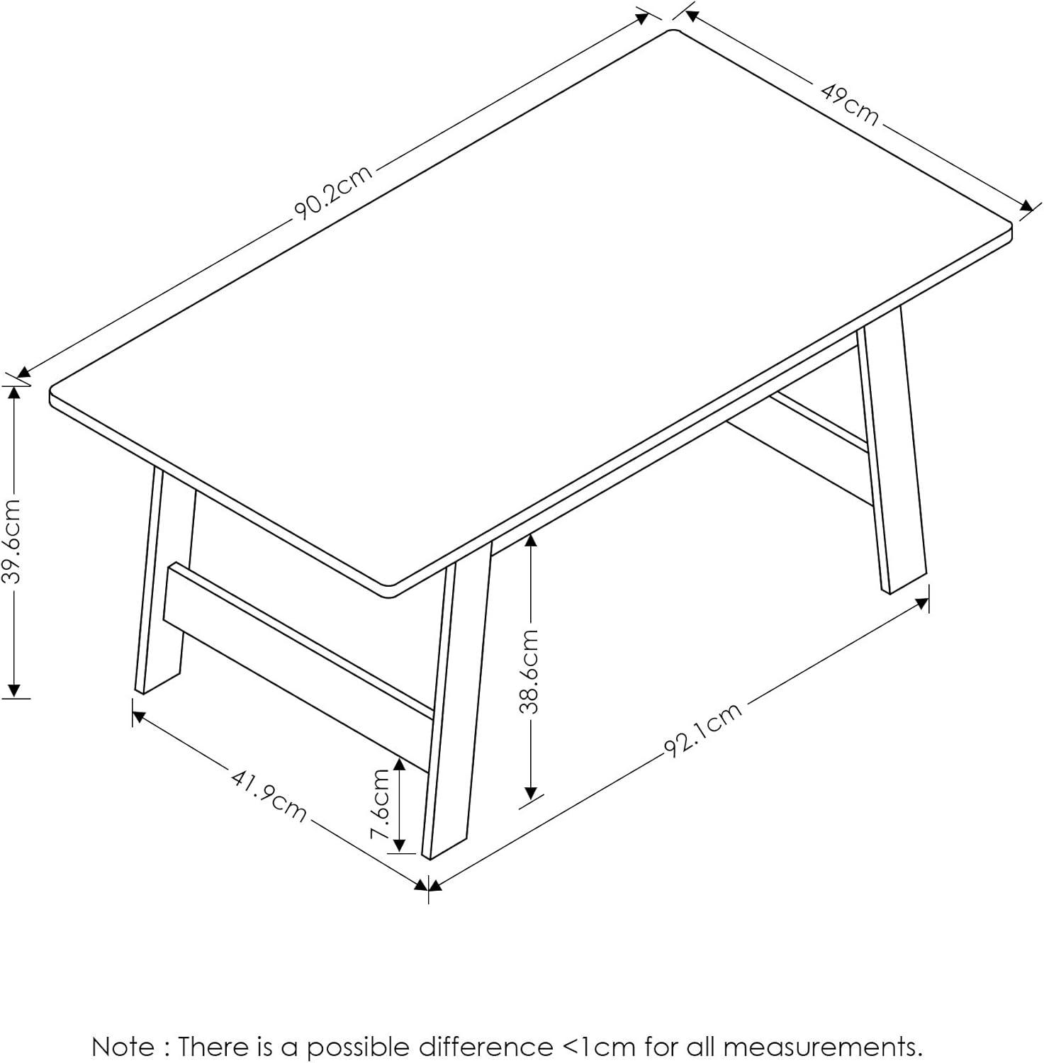 Furinno Beginning Coffee Table, French Oak Grey 18040GYW