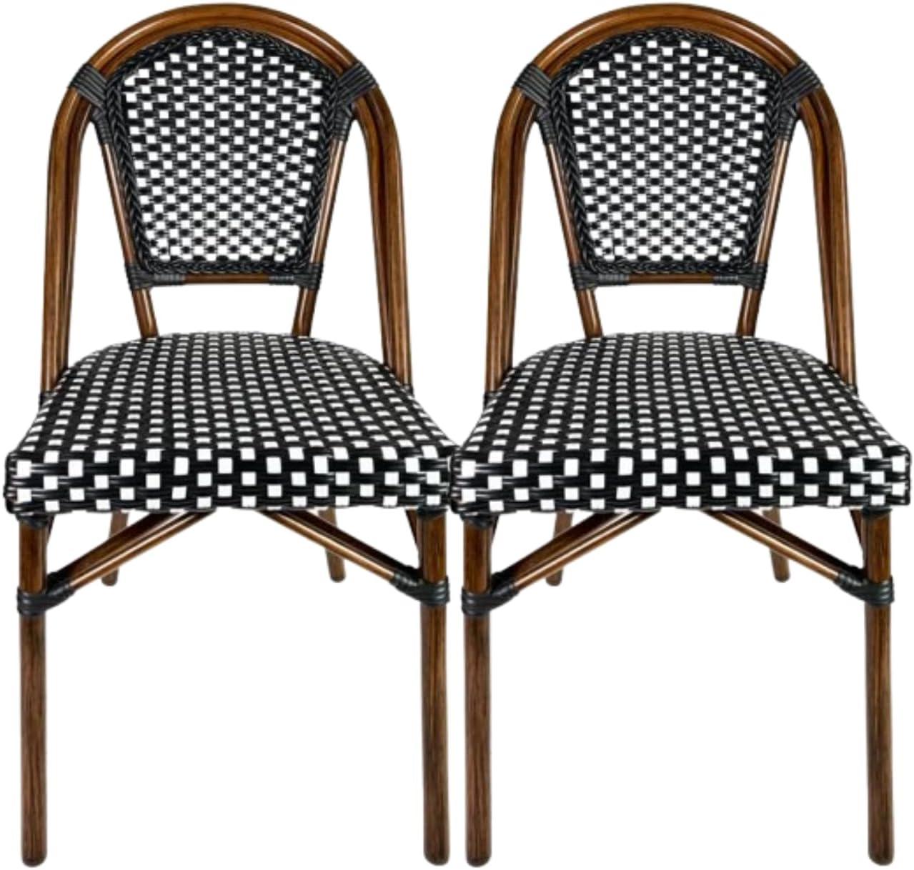 Chivari Armless French Patio Dining Chivari Chair, 2 Chair Bundle by Chivari (Set of 2)