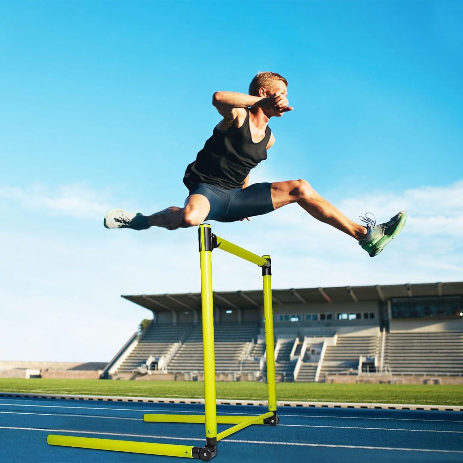 Adjustable Hurdles with Scale - Detachable Agility Training Equipment for Track, Soccer & Football, Indoor & Outdoor Use, Ideal for Athletic Jumping & Speed Drills