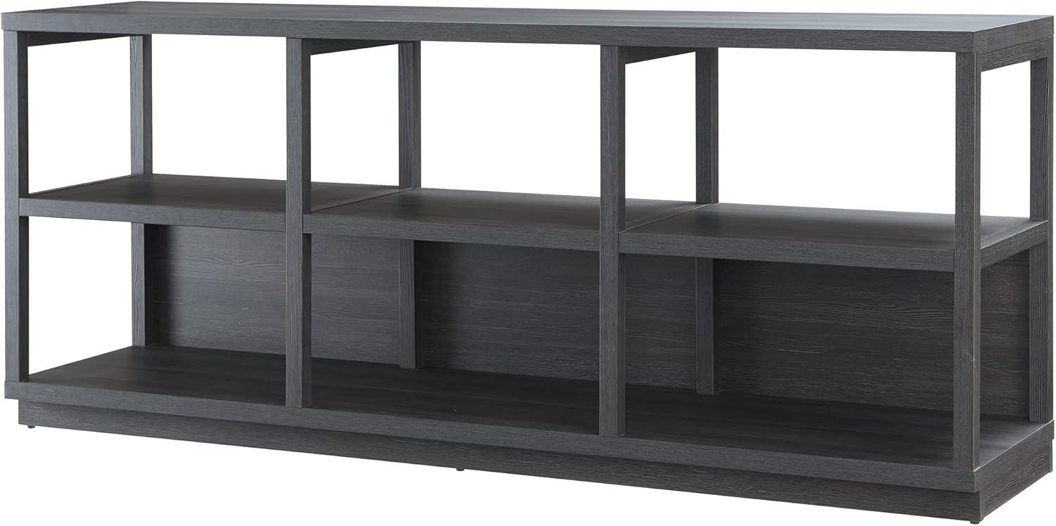 Evelyn&Zoe Thalia Rectangular TV Stand for TV's up to 75", Charcoal Gray