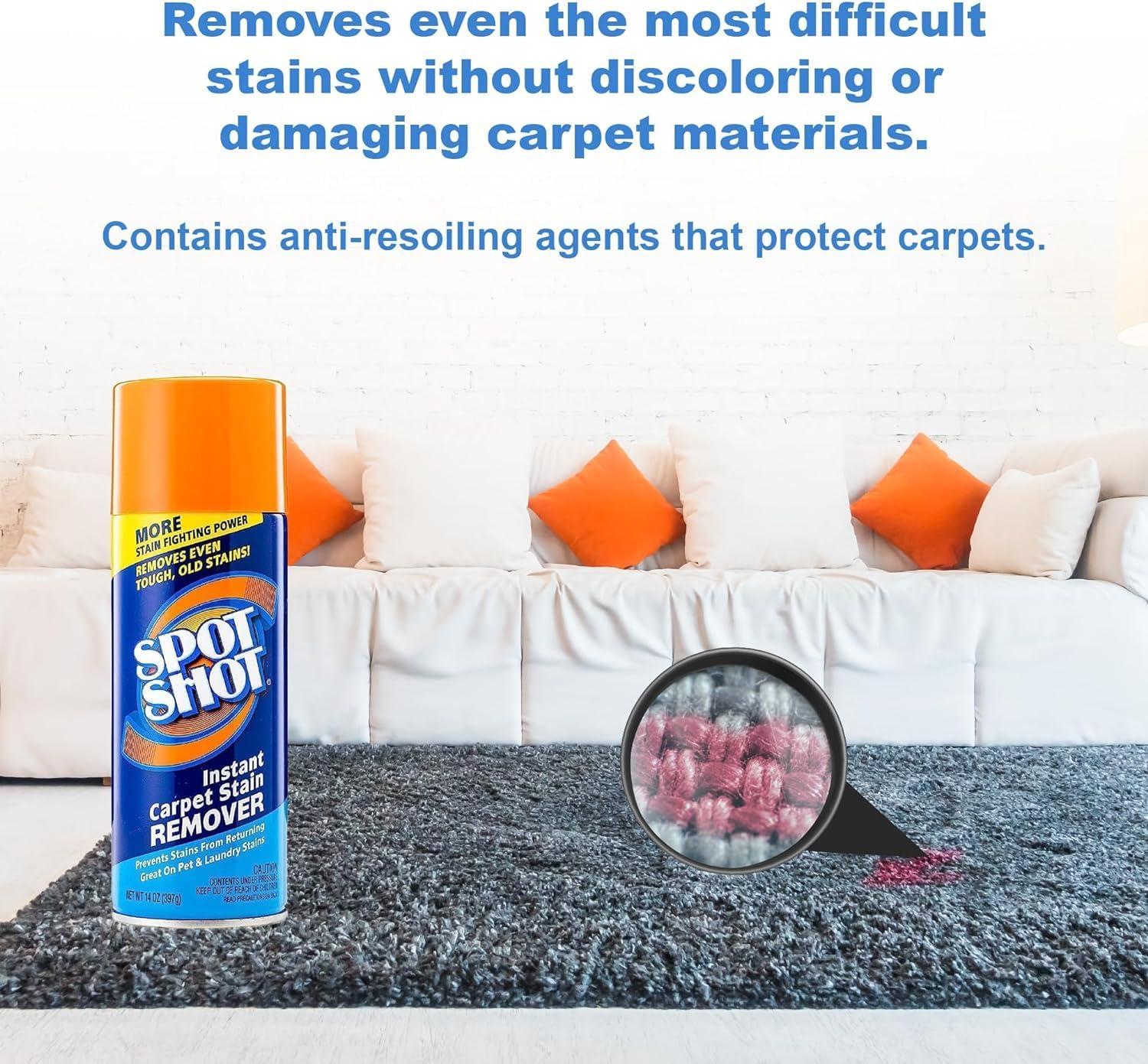 Spot Shot 009716 Instant Non Toxic Carpet Stain and Odor Eliminator, 14 Ounces