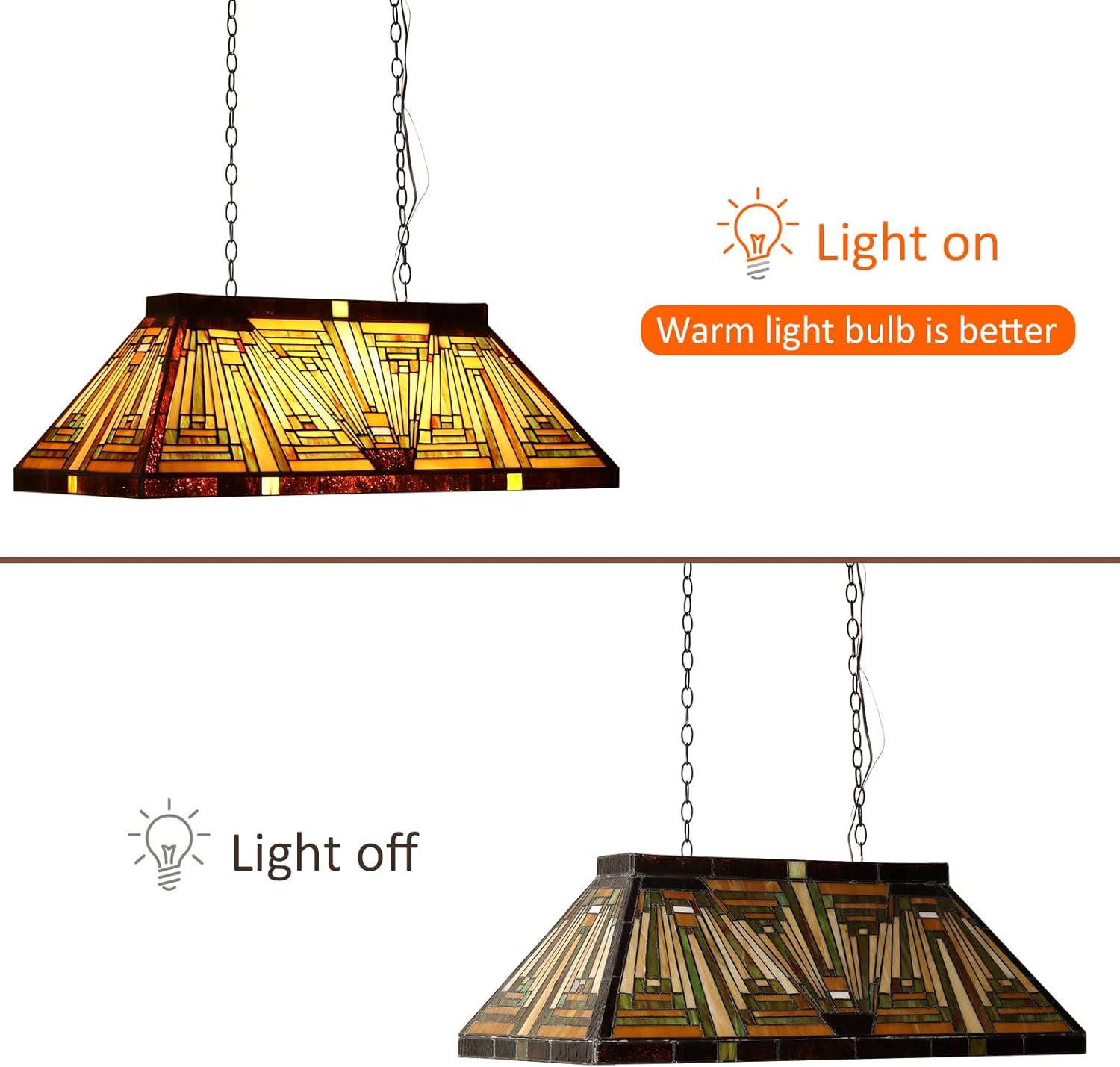 Chloe Lighting Innes Mission 3 Light Blackish Bronze Island Pendant 28" Wide
