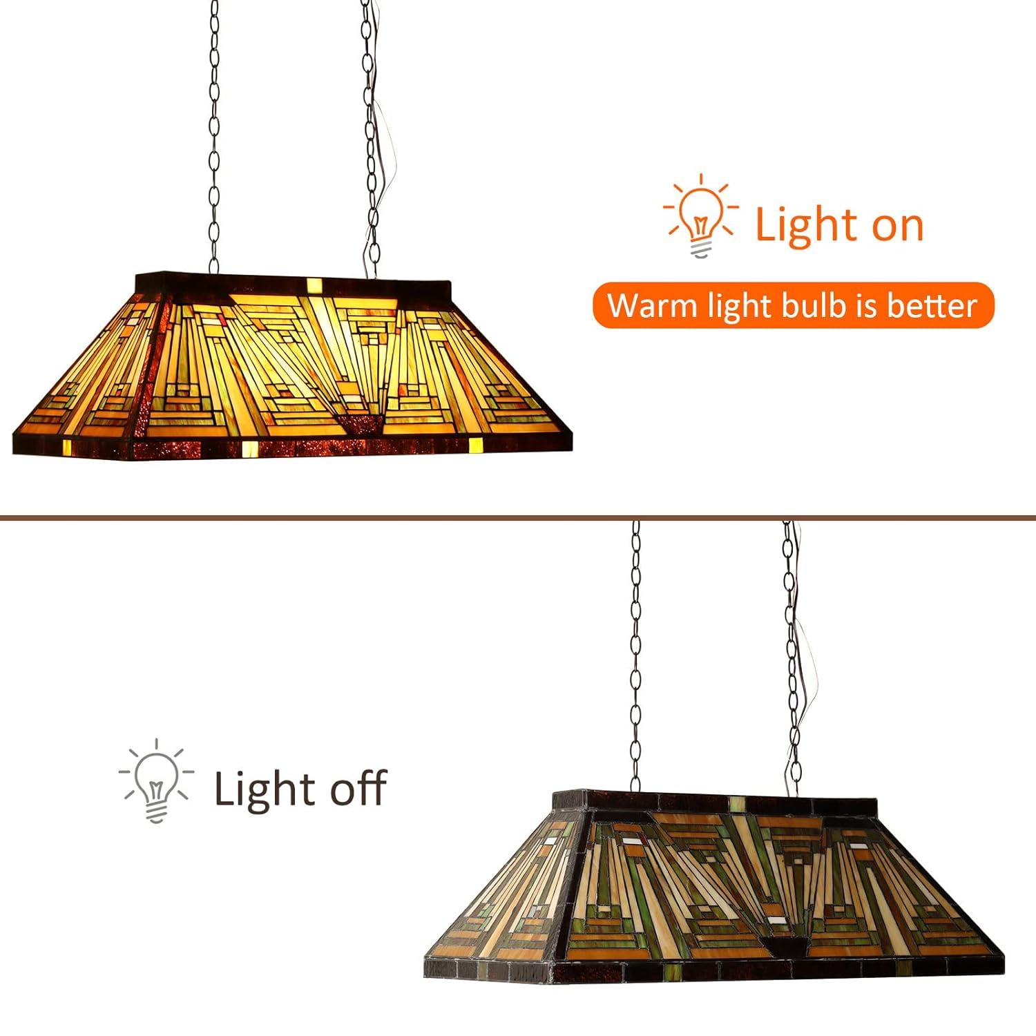 Chloe Lighting Innes Mission 3 Light Blackish Bronze Island Pendant 28" Wide