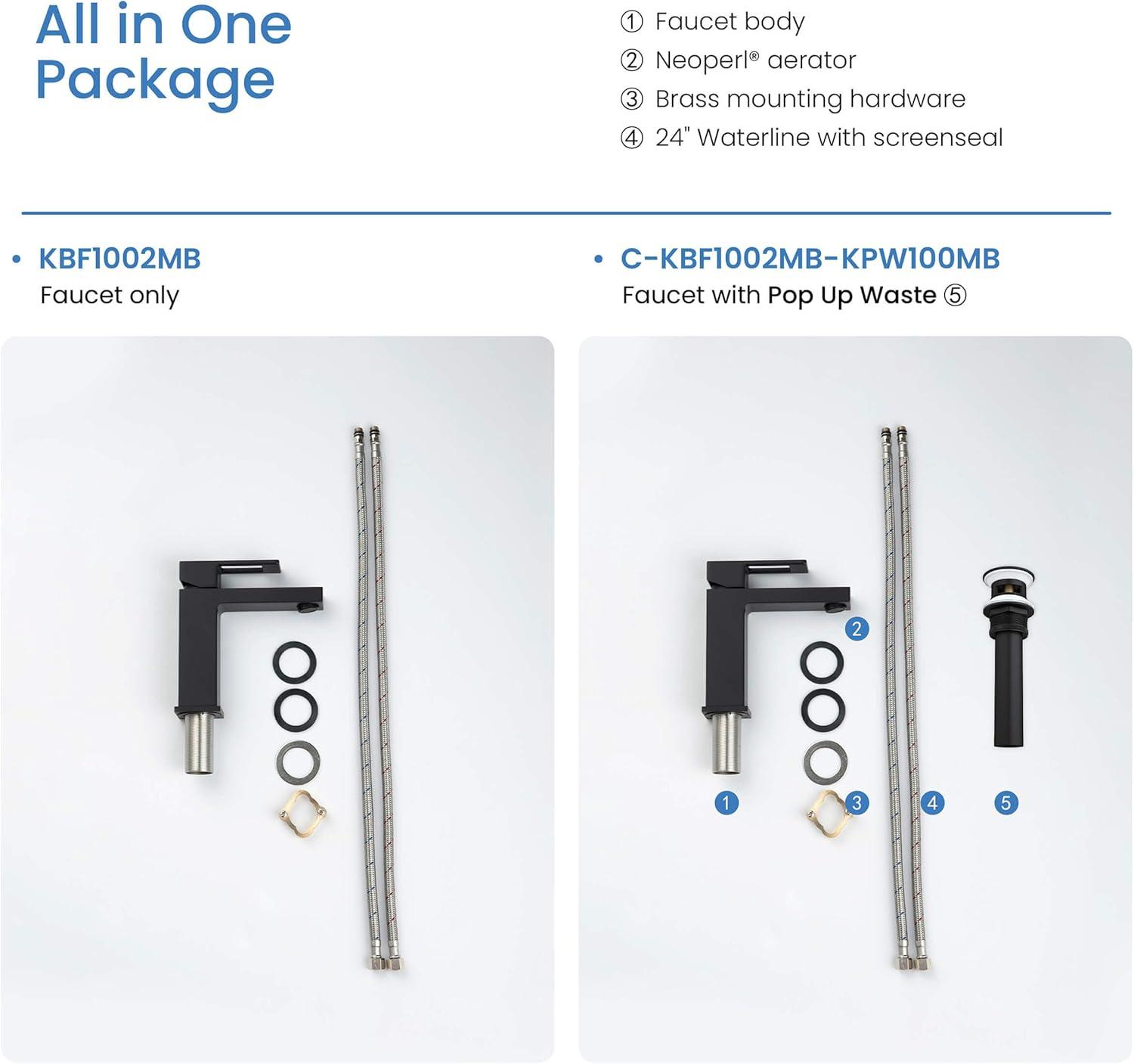 Cube Single-Hole Single-handle Bathroom Faucet