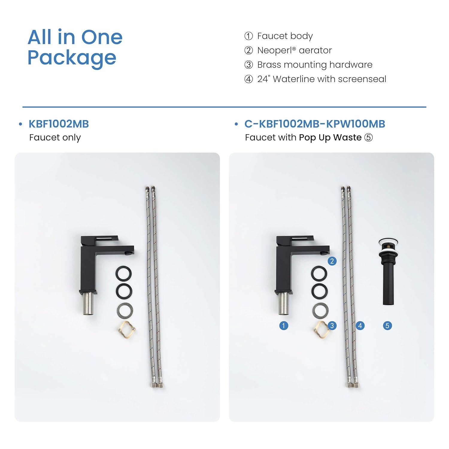 Cube Single-Hole Single-handle Bathroom Faucet