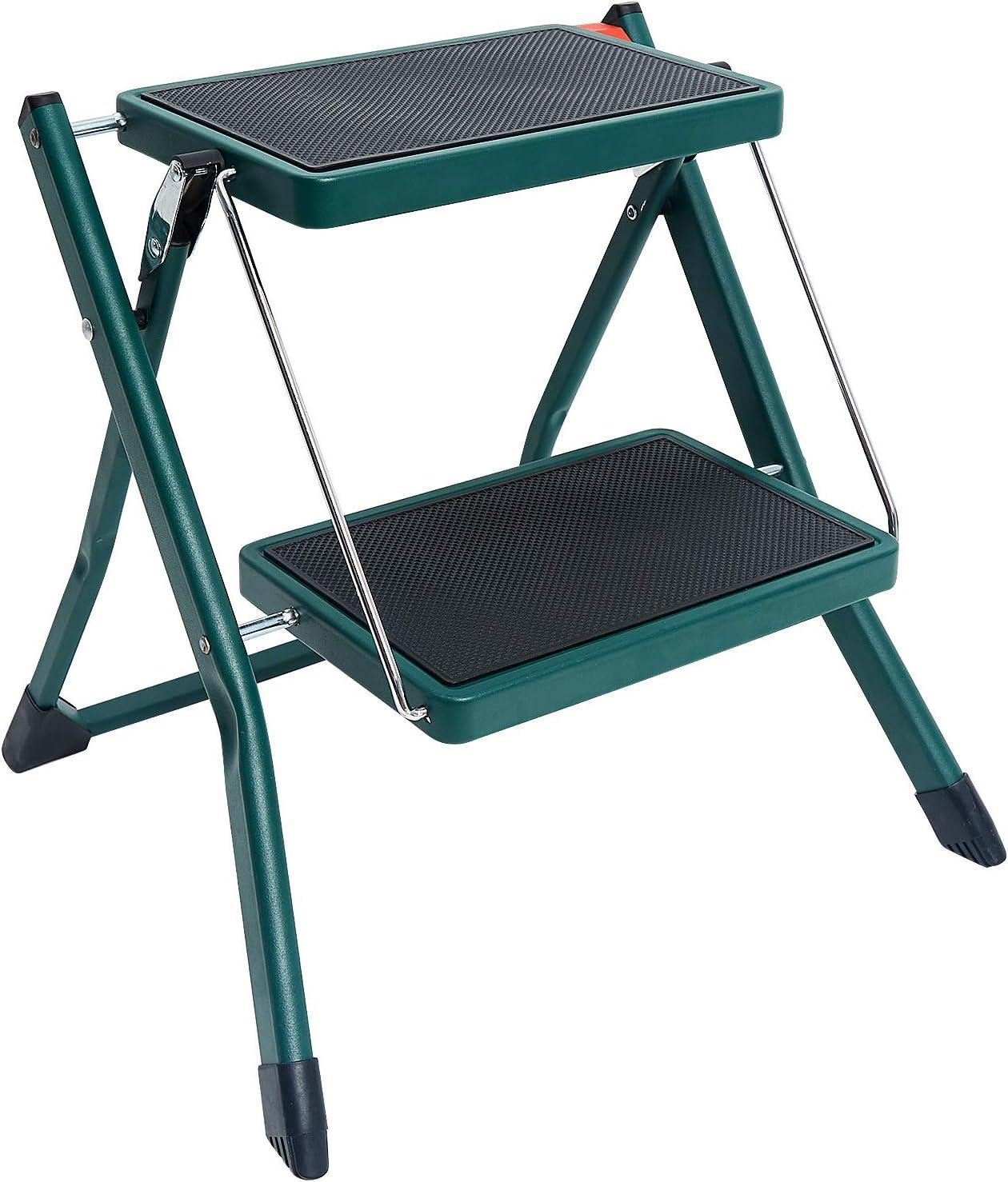 Delxo 3 - Step Steel Lightweight Folding Step Ladder