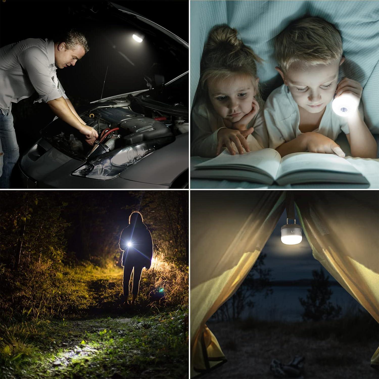 Lepro LED Camping Lantern Rechargeable,  310LM, 5 Light Modes, Waterproof, Mini Portable Camping Accessories Gear for Hurricane Emergency, Outdoor, Hiking Daily Lighting