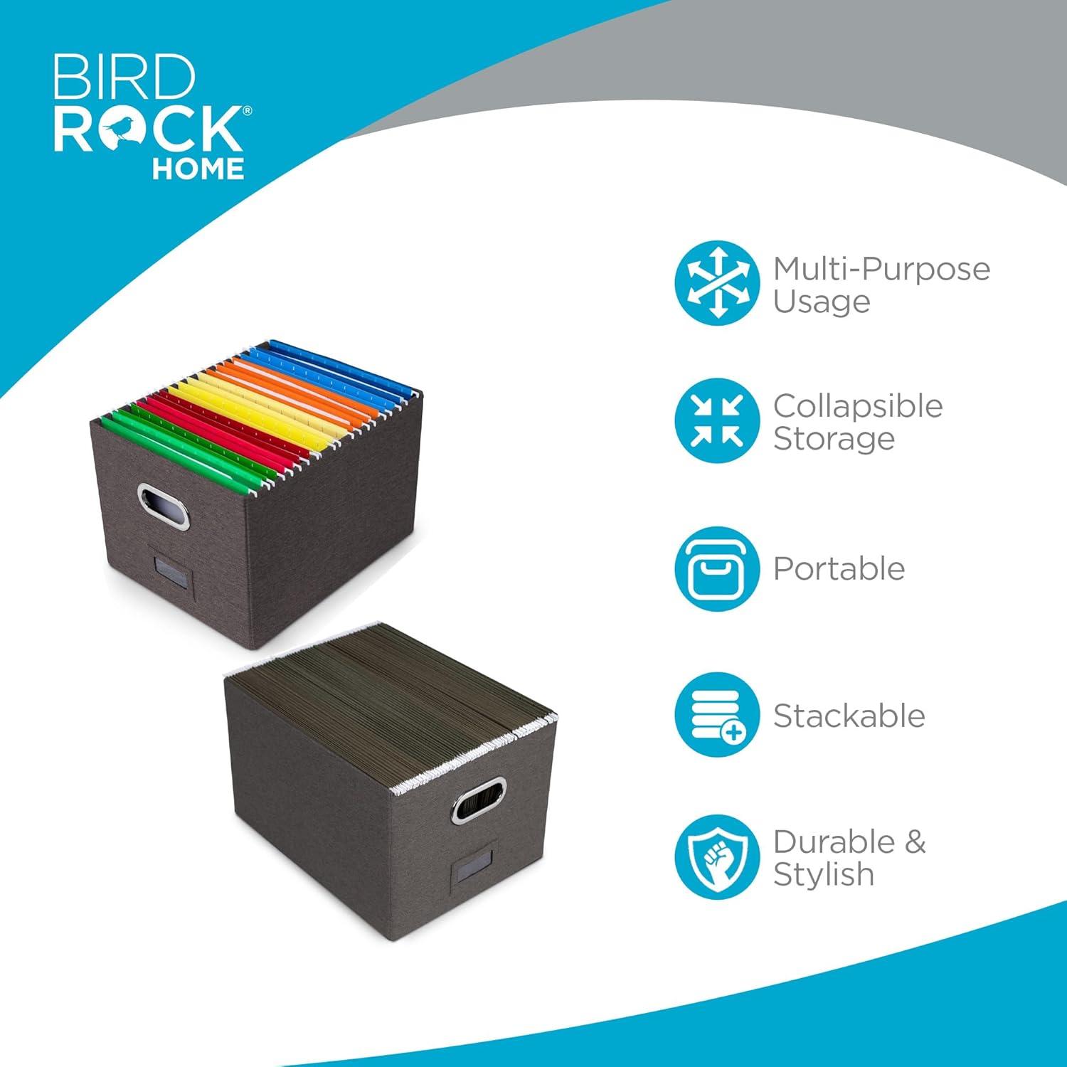 BirdRock Home Internet's Best Collapsible File Storage Fabric Box
