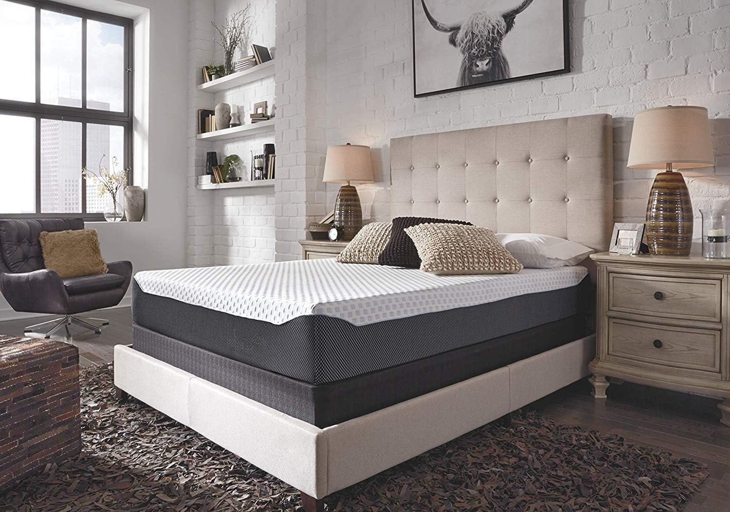 Signature Design by Ashley Chime Elite Charcoal Infused Memory Foam Mattress