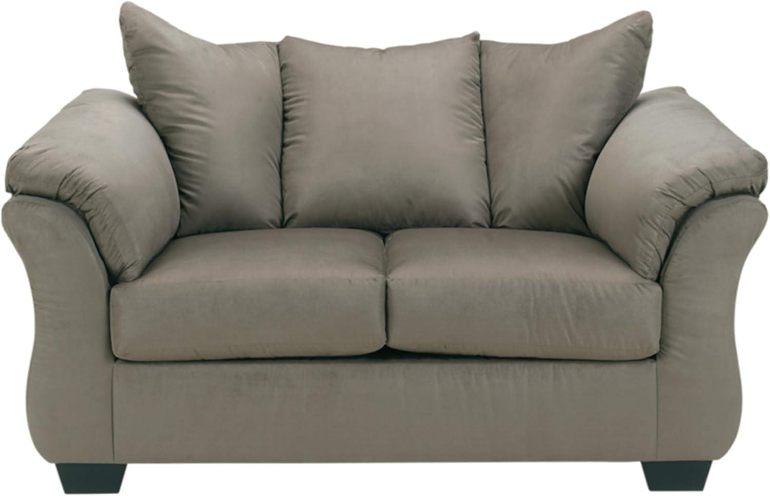 Signature Design by Ashley Darcy Fabric Loveseat in Cobblestone