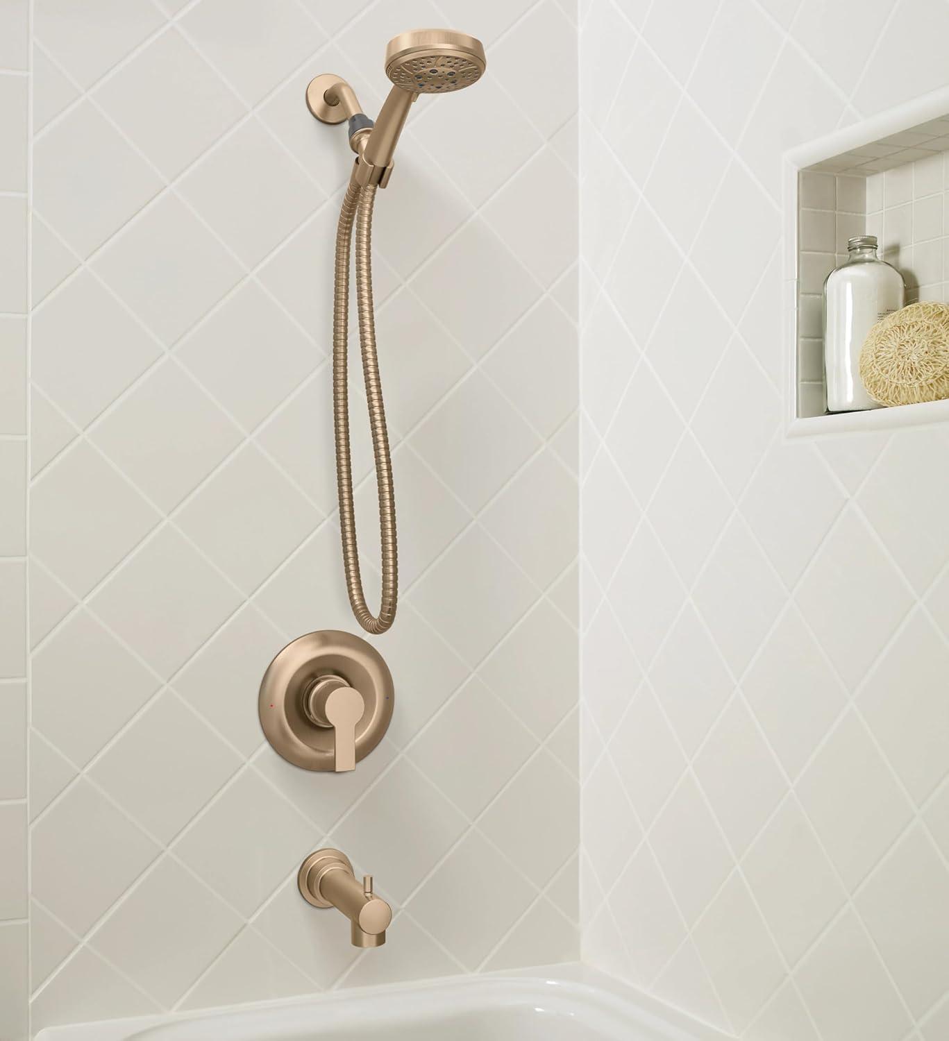 Bronzed Gold Wall Mounted Handheld Shower Faucet Set