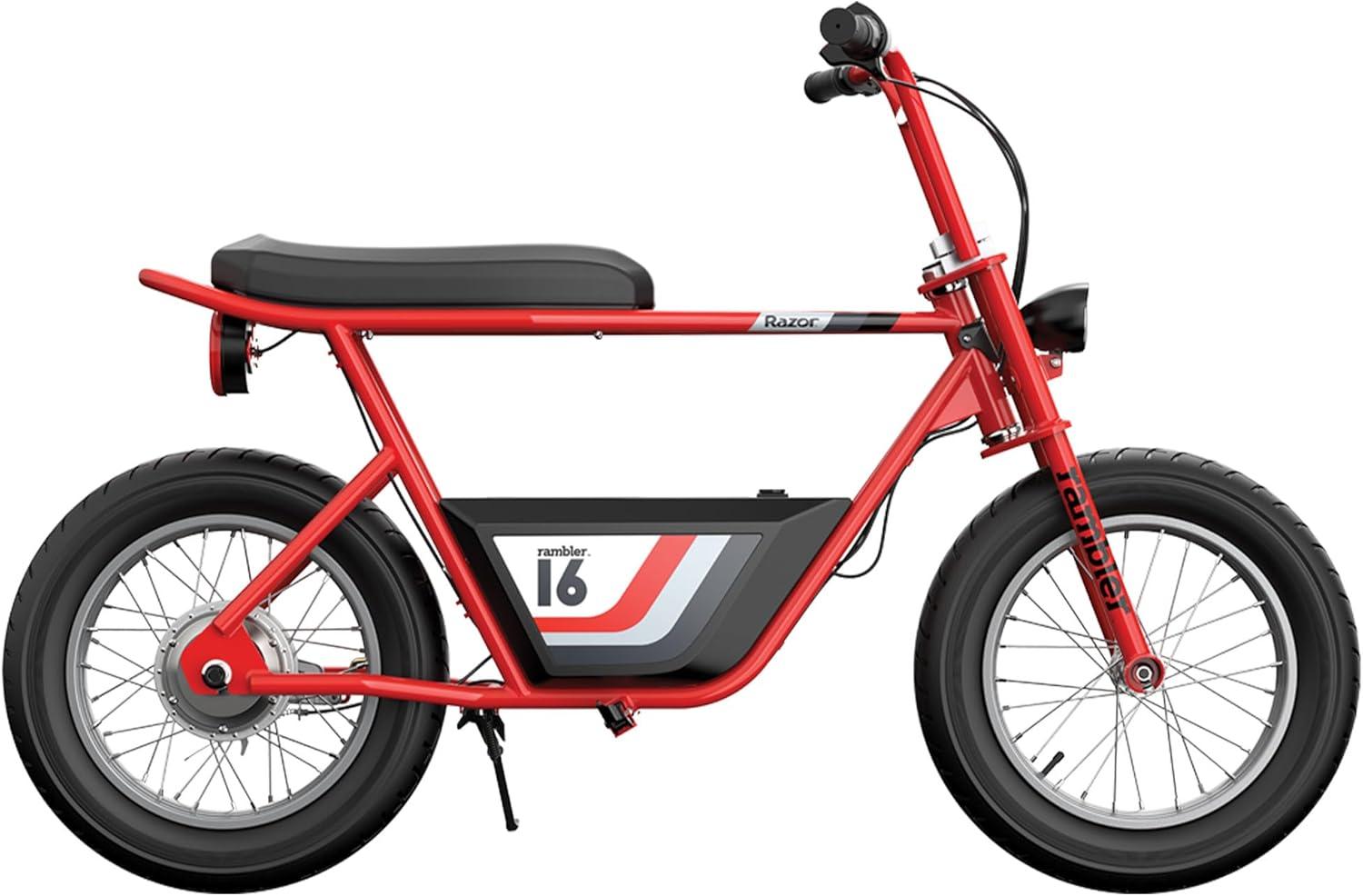 Open Box Razor Rambler 16 Electric Minibike w/350W Motor & 36V Battery