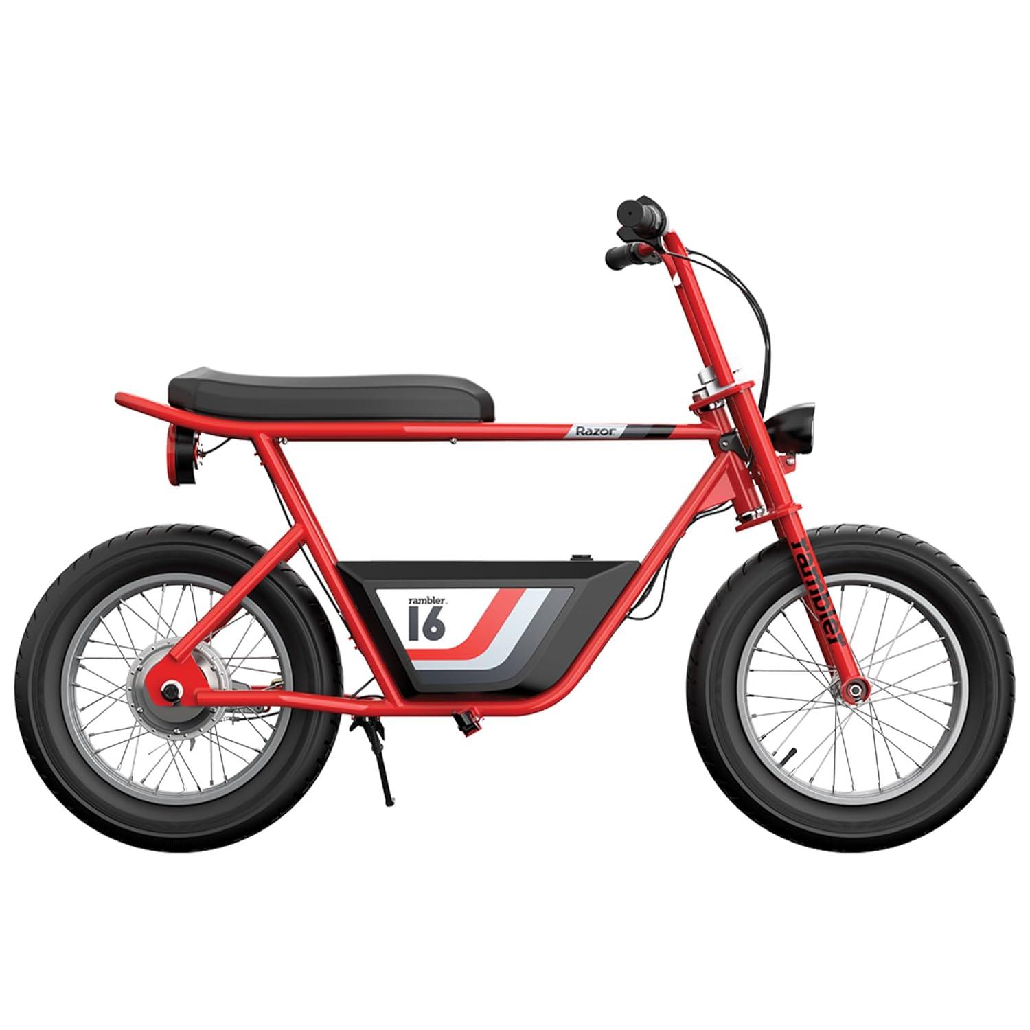 Open Box Razor Rambler 16 Electric Minibike w/350W Motor & 36V Battery