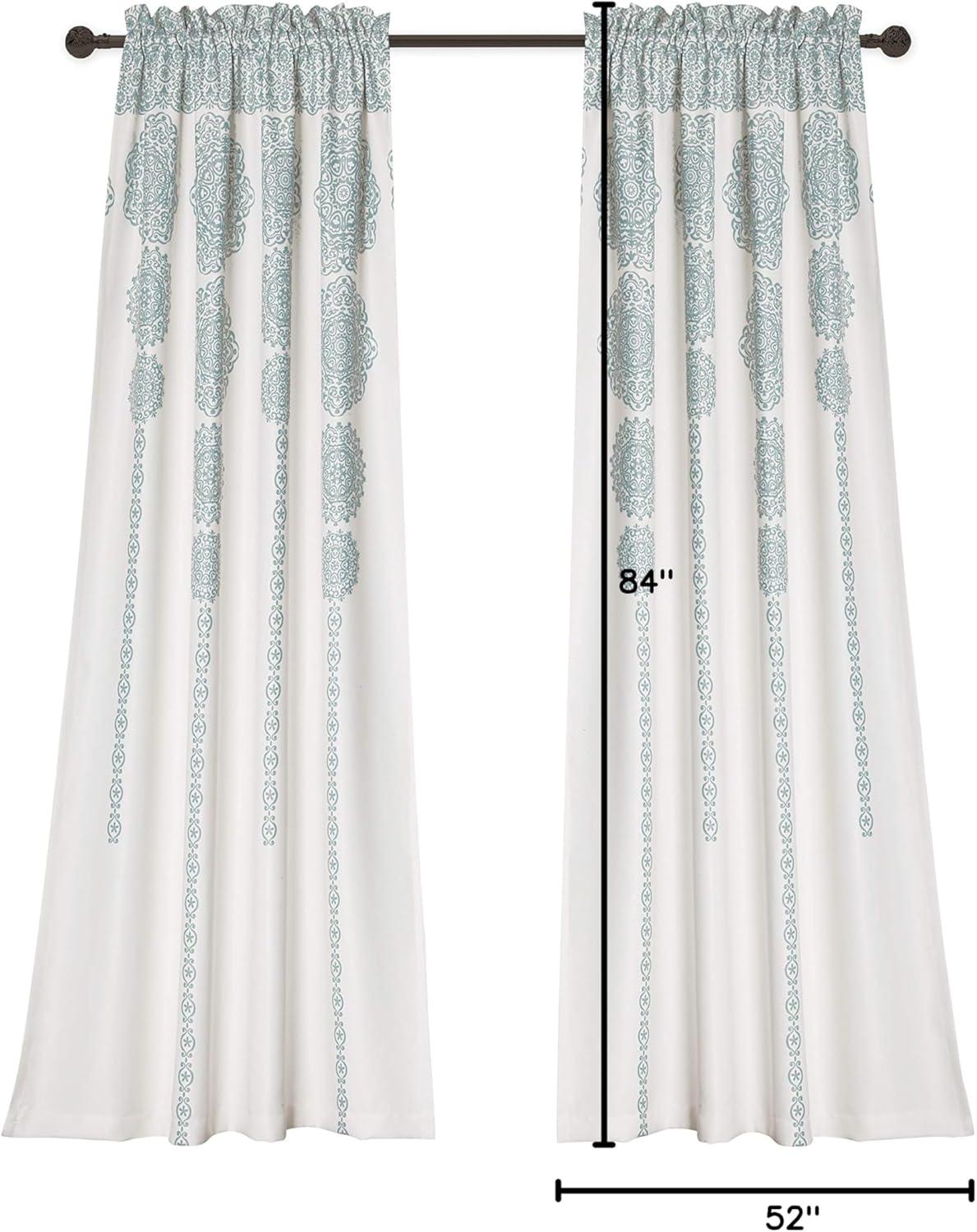 Lush Decor Bremond Polyester Room Darkening Curtain Pair (Set of 2)