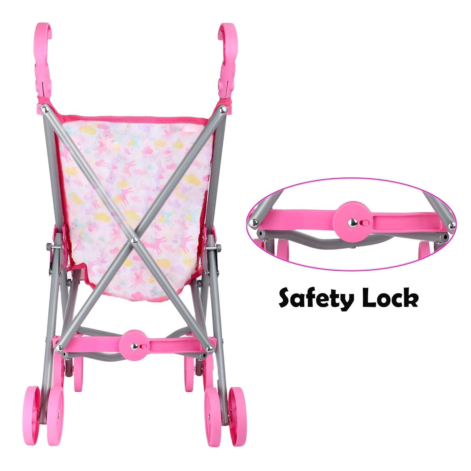 Dream Collection: Gigo 12" Baby Doll Care Gift Set with Stroller