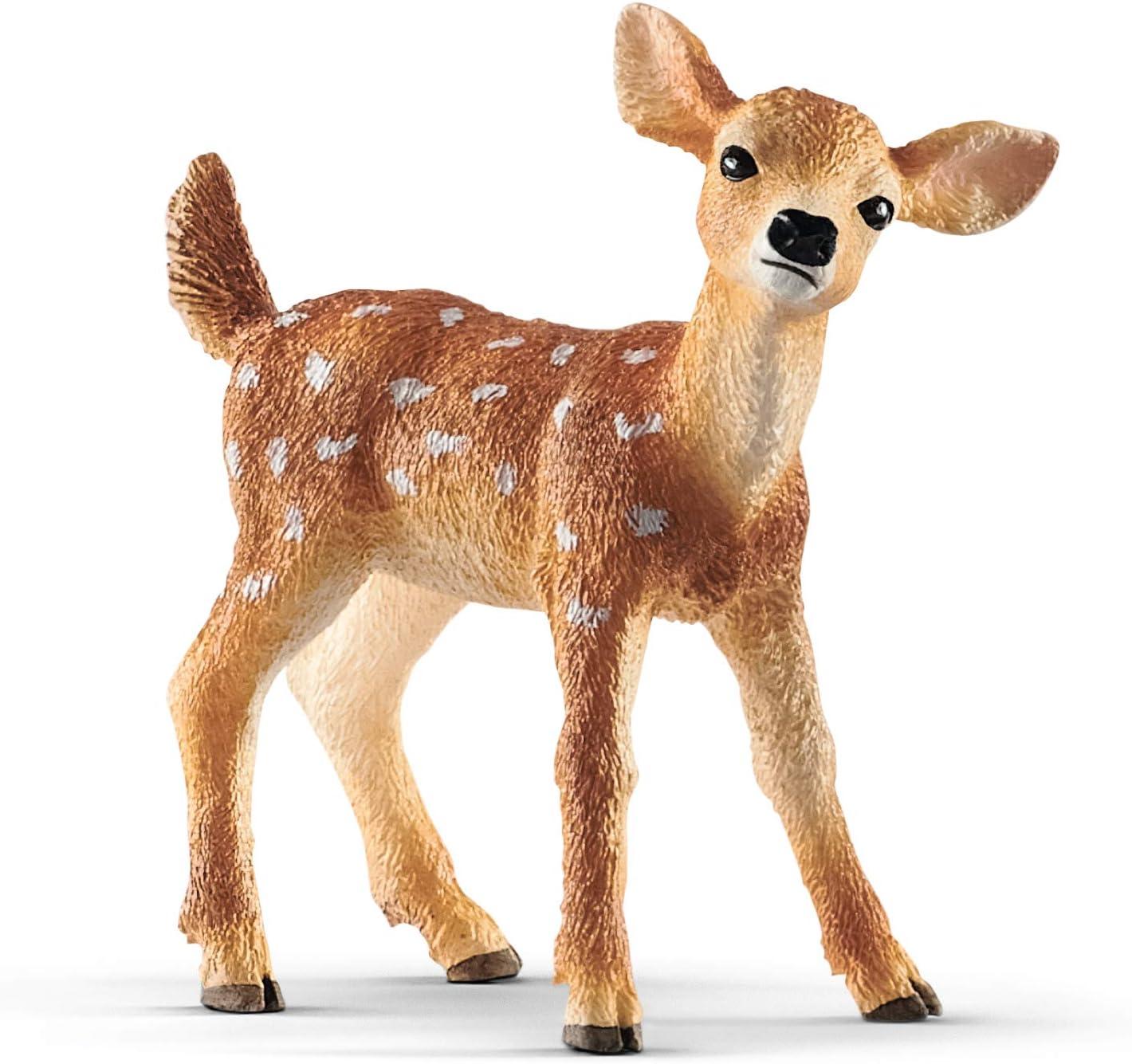 Schleich White-Tailed Fawn Realistic Animal Figurine