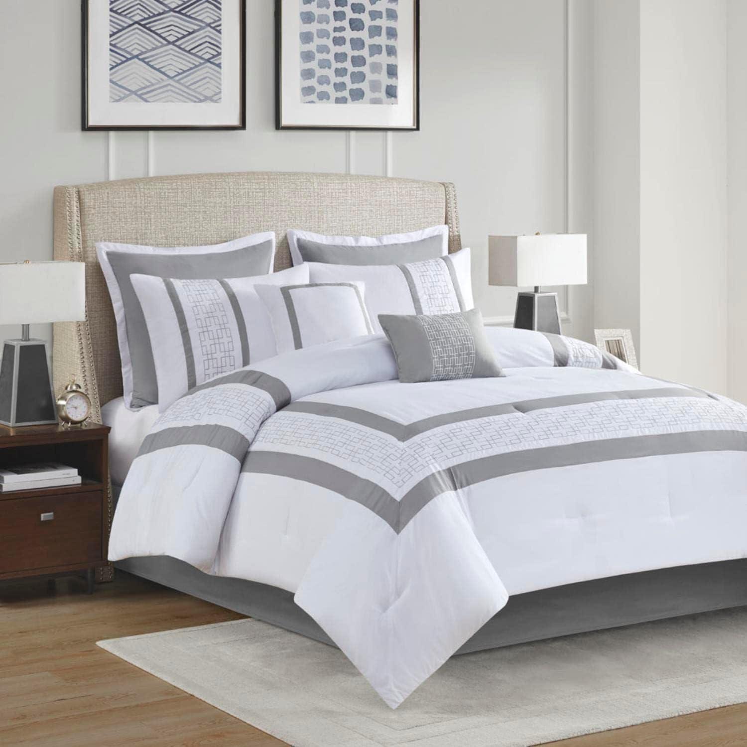 510 Design 8pc Elmore Embroidered Comforter Set