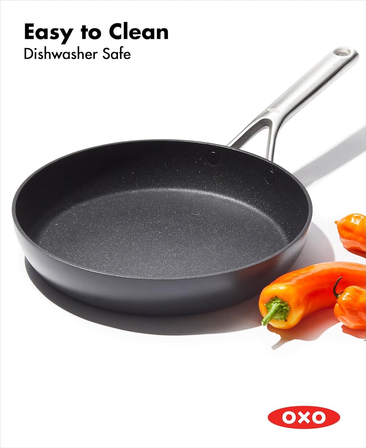 10" Black Aluminum Ceramic Non-Stick Fry Pan