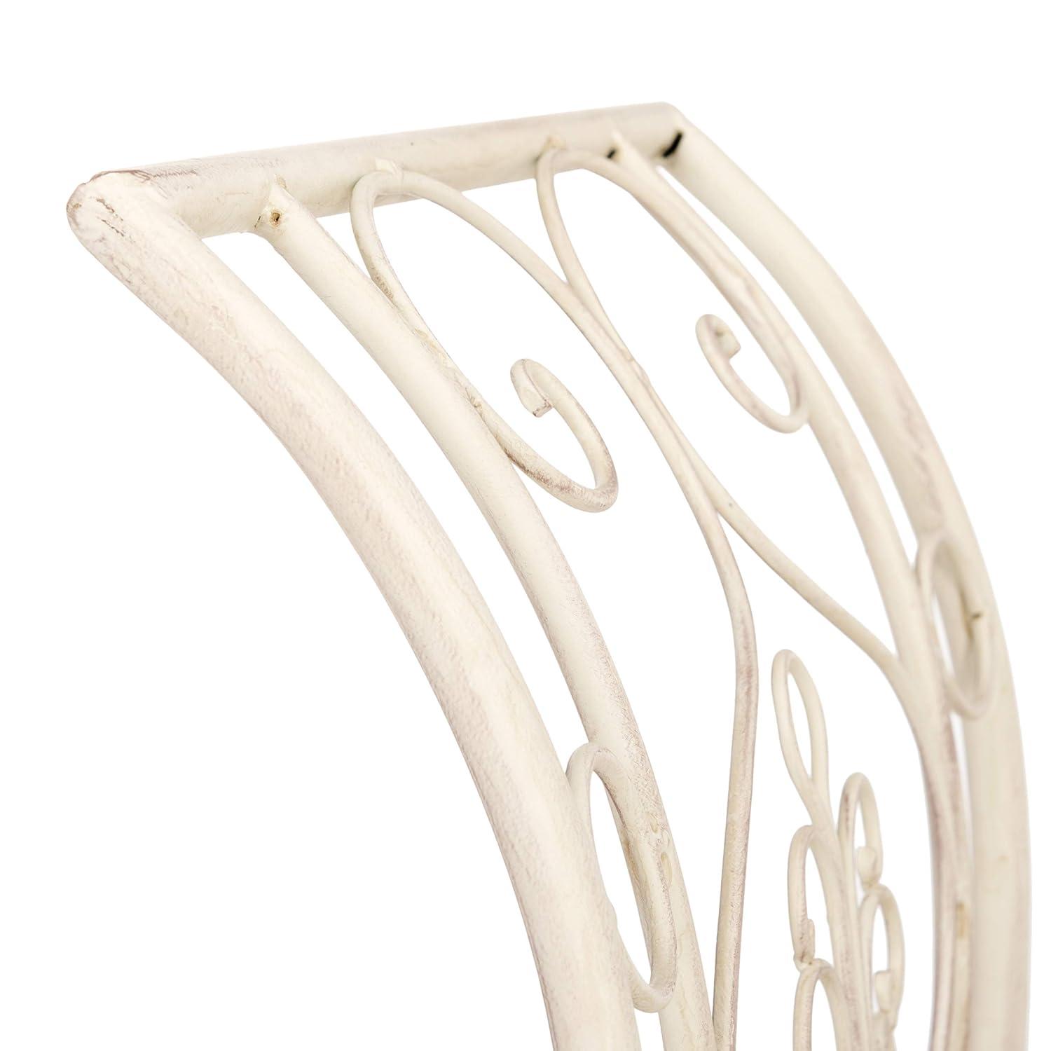 Adina Bench - Outdoor - PAT5016 - Distressed White - Safavieh