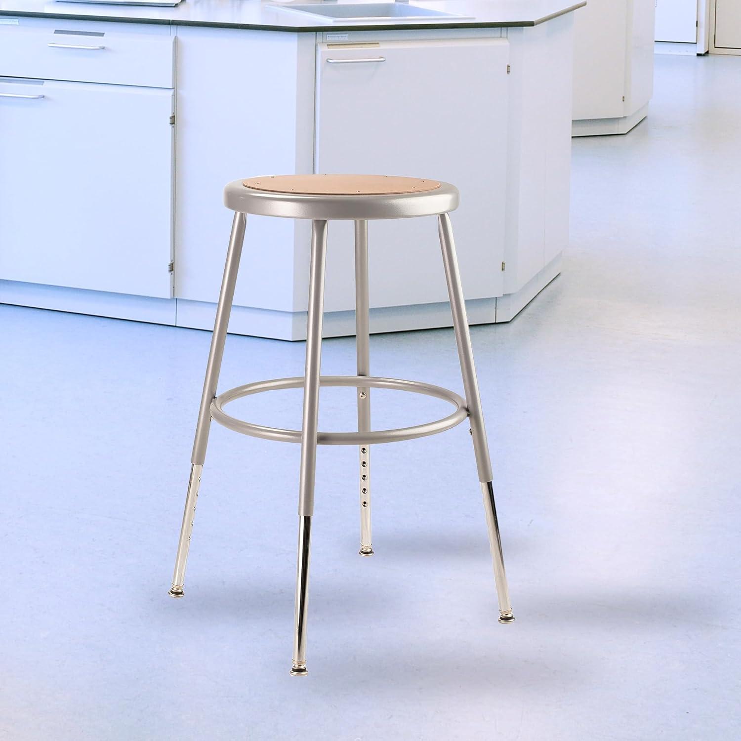 6200 Series Adjustable Height Ergonomic Lab Stool with Footring