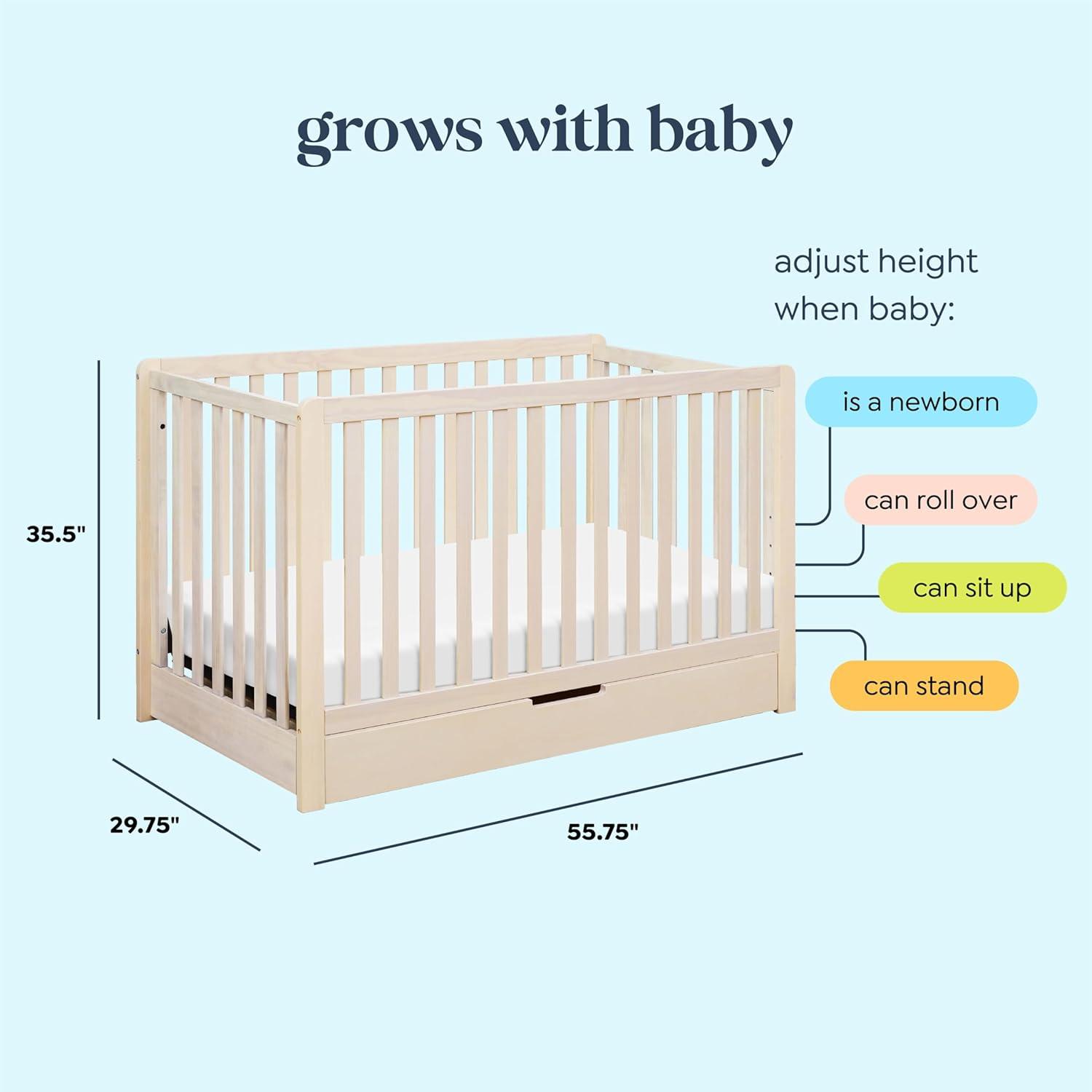 Colby 4-in-1 Convertible Crib with Storage