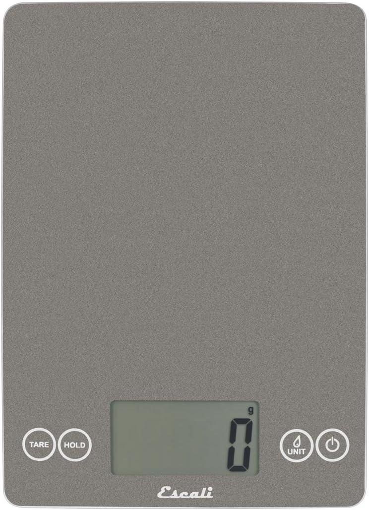 Gray Storm Digital Glass Kitchen Scale with Touch Controls