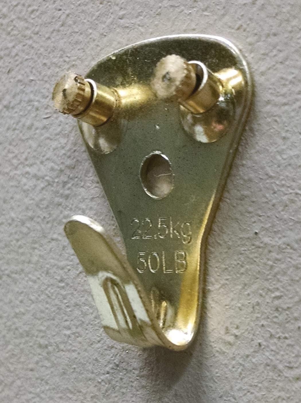 Hillman AnchorWire Brass-Plated Classic Picture Hanger 50 lb 20 pk (Case of 5)