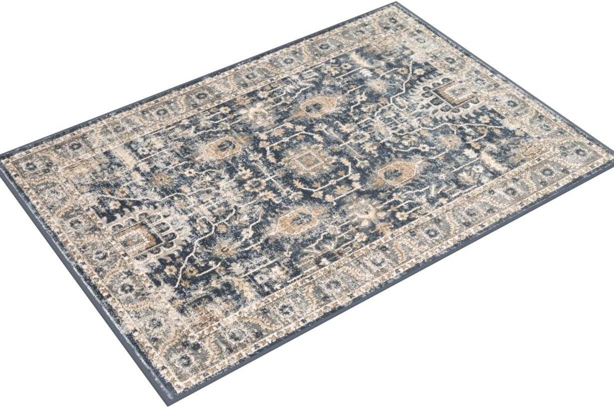 Loloi Teagan Denim / Pebble 5'-3" x 7'-6" Area Rug