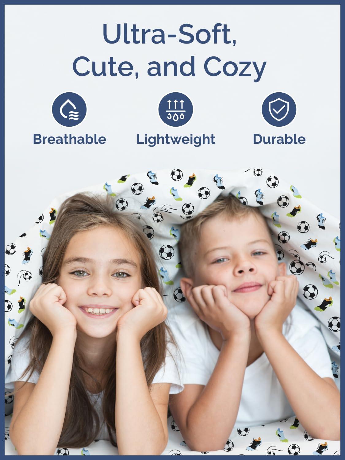 CGK Linens 4 Piece Kids Microfiber Sheet Set - Wrinkle Free - Cute, Cozy, Soft