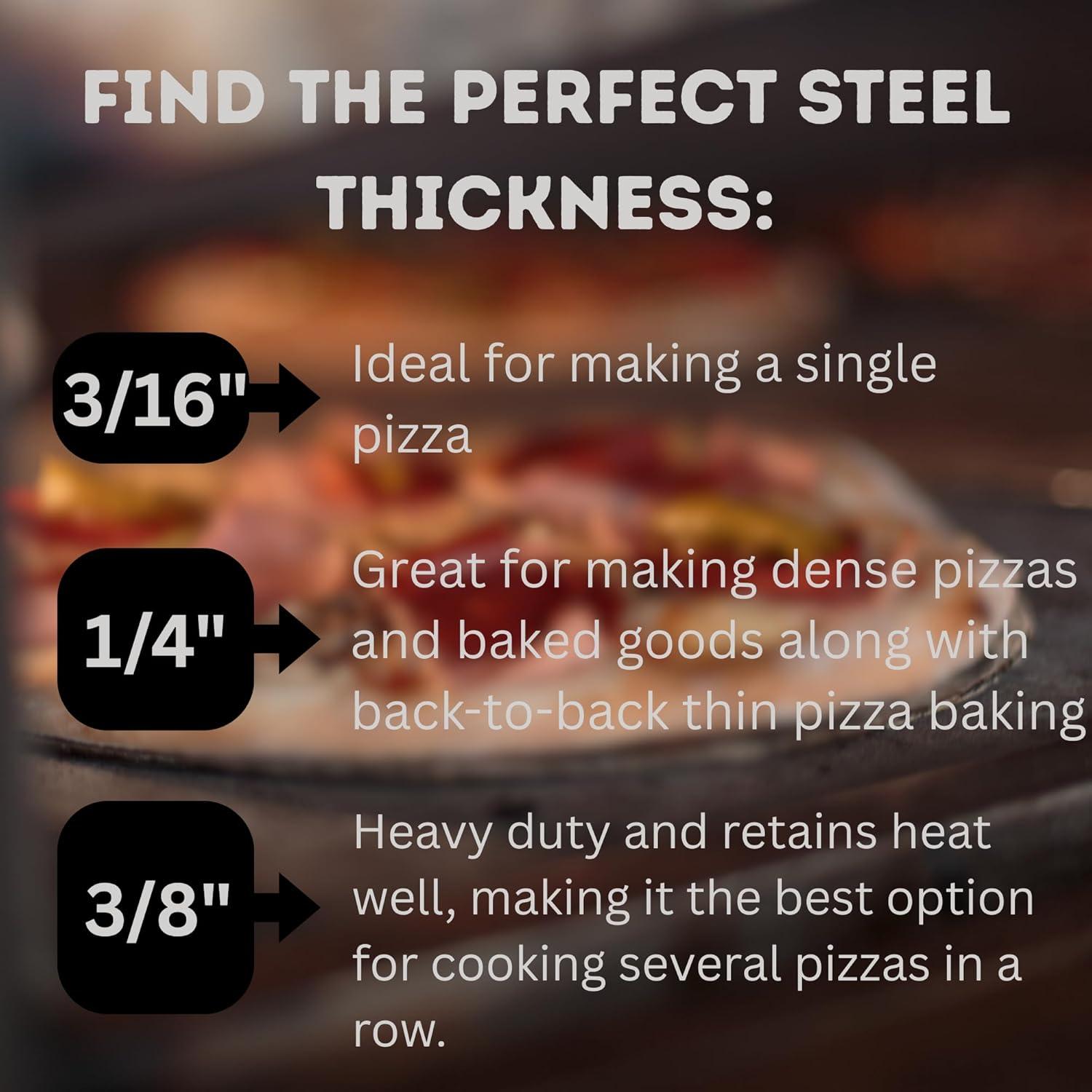 Deluxe Square Steel Pizza Plate 14" x 14"