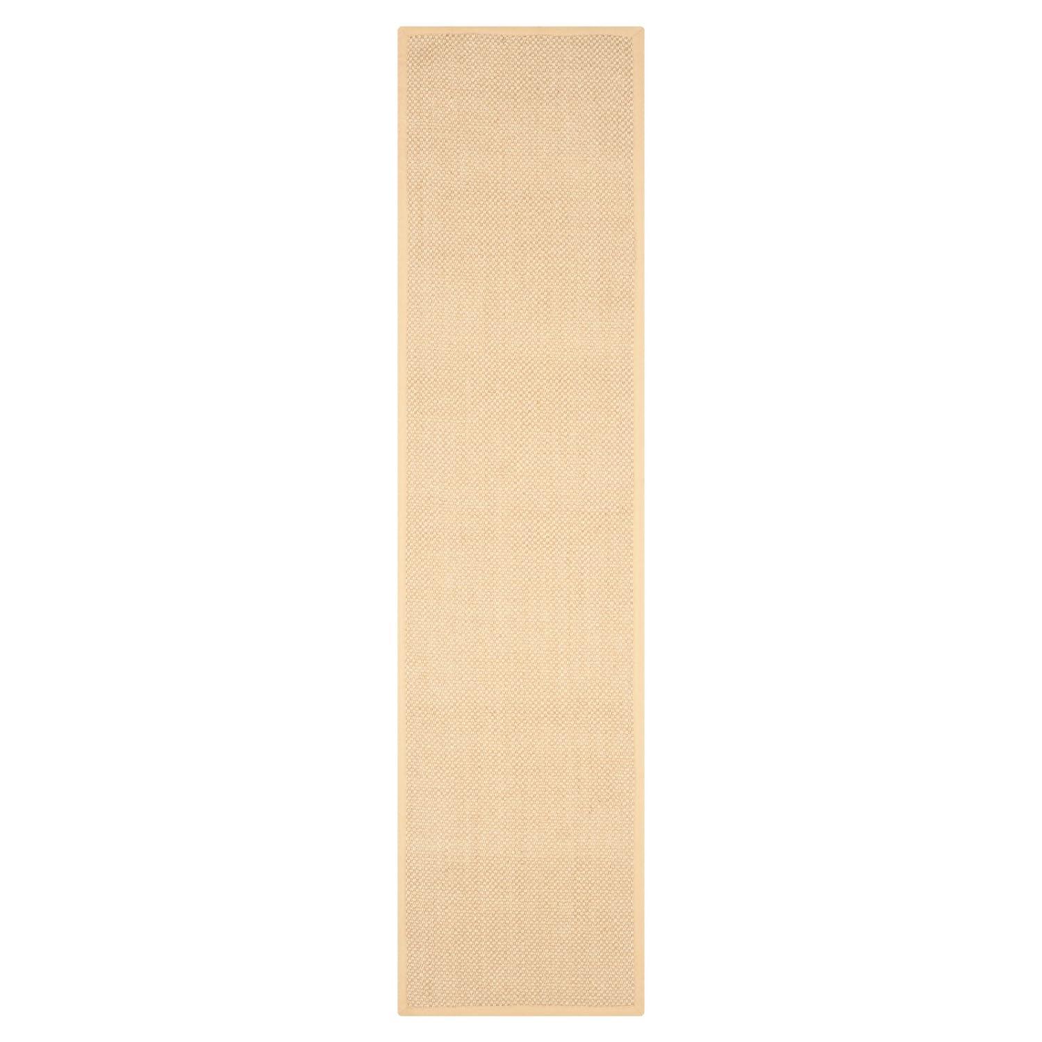 Natural Fiber NF443 Power Loomed Area Rug - Maize/Wheat - 6'x6' - Safavieh.