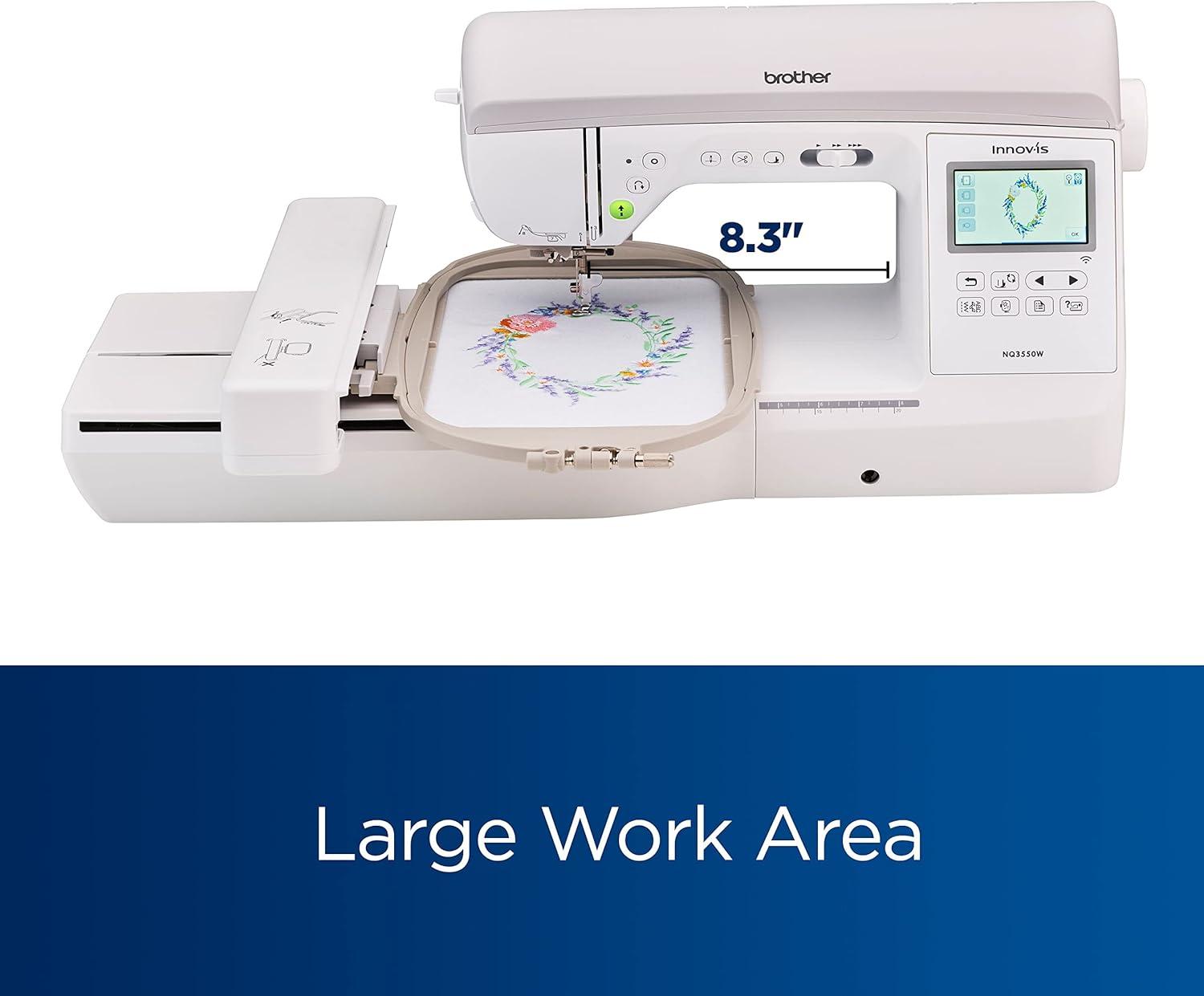 Brother NQ3550W 10" x 6" Computerized Sewing and Embroidery Machine