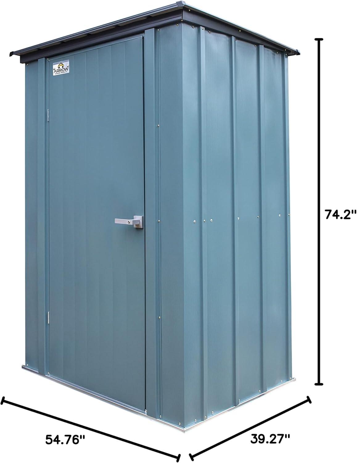 Juniper Berry 4' x 3' Steel Patio Storage Shed Kit