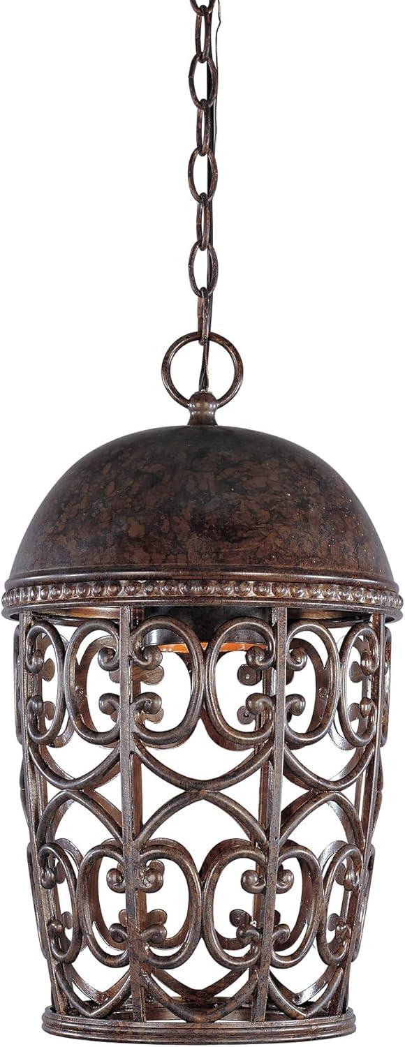 Amherst Burnt Umber Aluminum 10" Outdoor Hanging Lantern