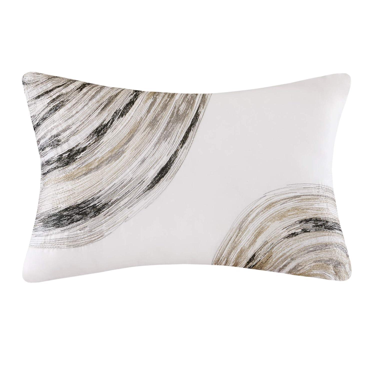 Madison Park Essentials Saben Striped Comforter Set with Cotton Bed Sheets