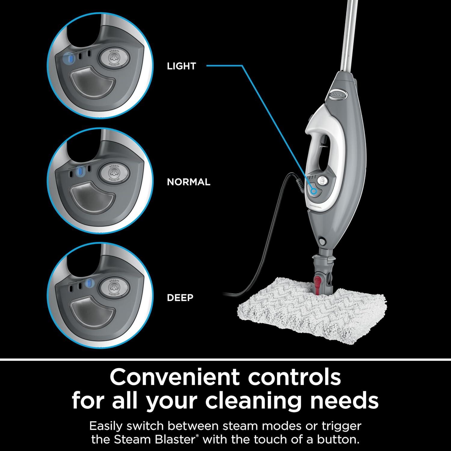 Shark Lift-Away Pro Steam Mop with Handheld Steamer, 3 Modes, Steam Blaster, Intelli-Mop Head - For Floors, Above-Floors & Garments